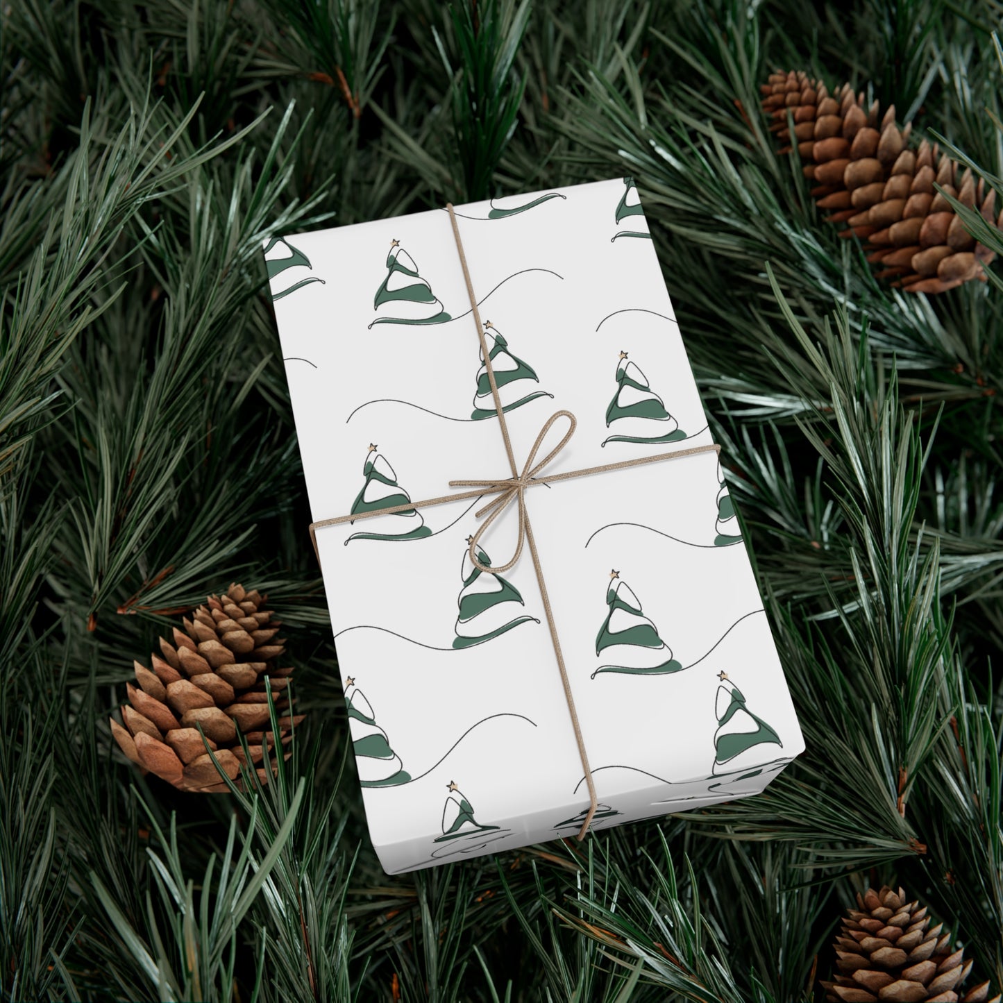 Gift Wrap Papers - Snow Hill Trees