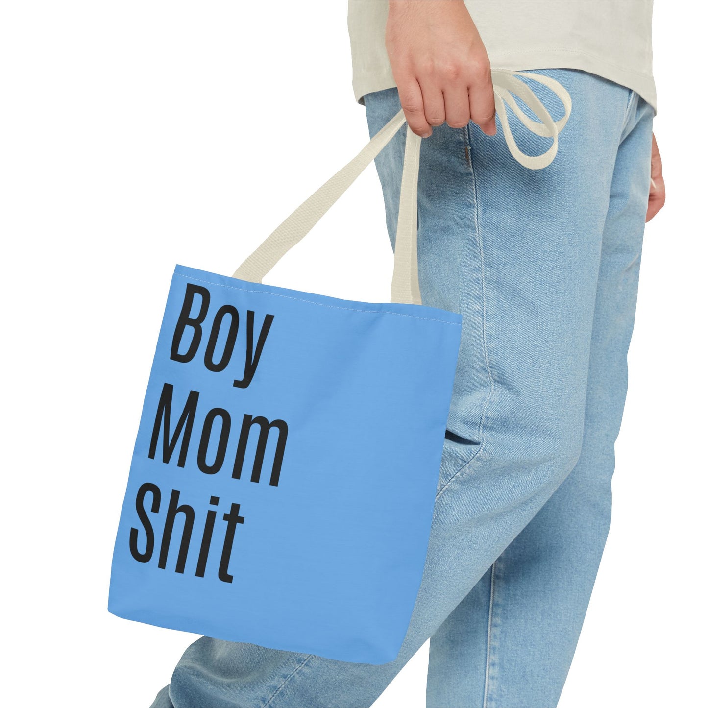 Boy Mom  Versatile Tote Bag (AOP) - Blue