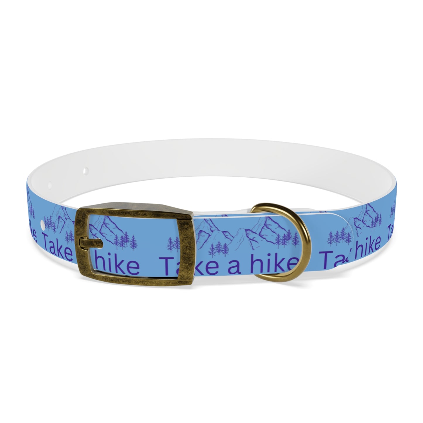 Take a Hike Dog Collar - Teal and Purple