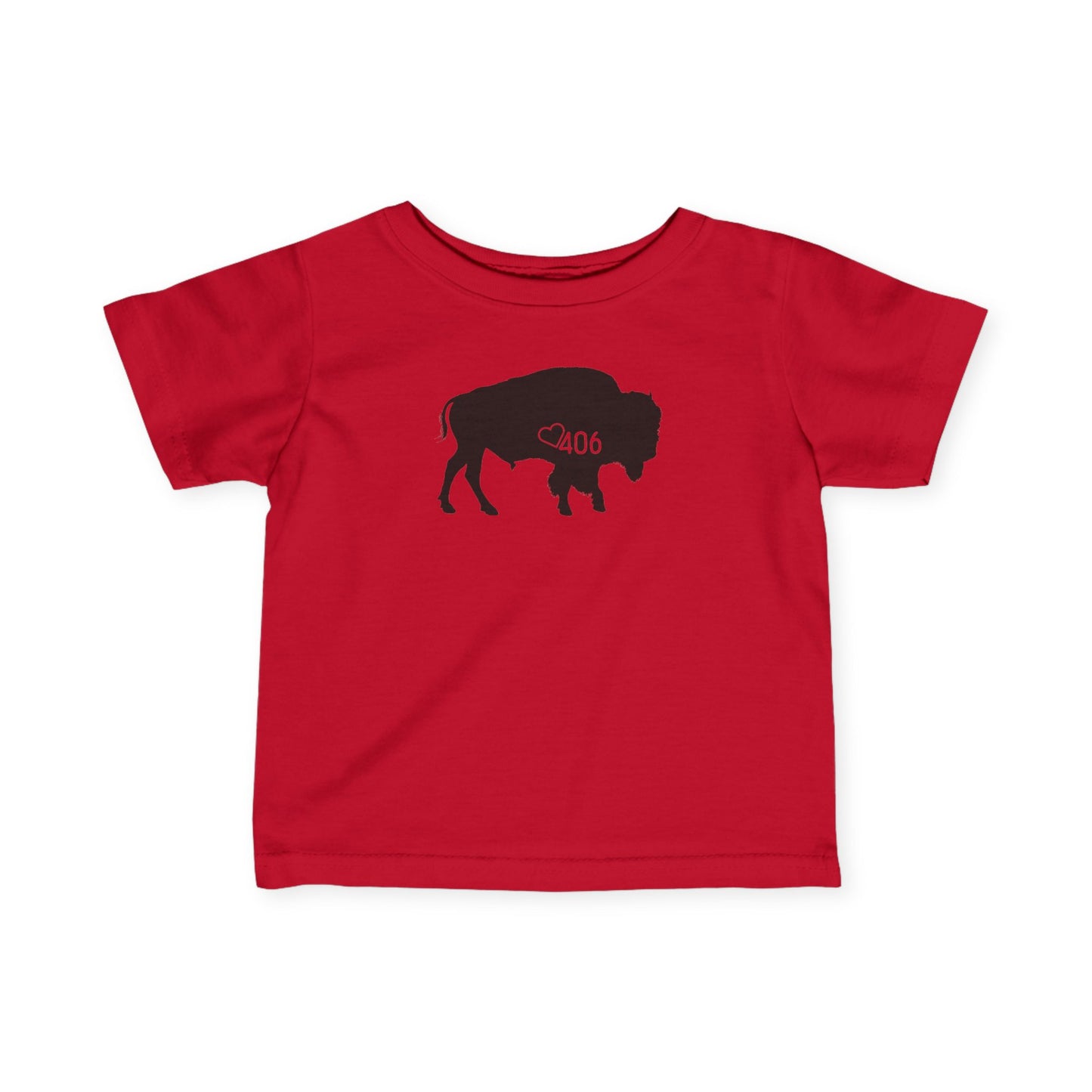 406 Baby Fine Jersey Tee - Bison