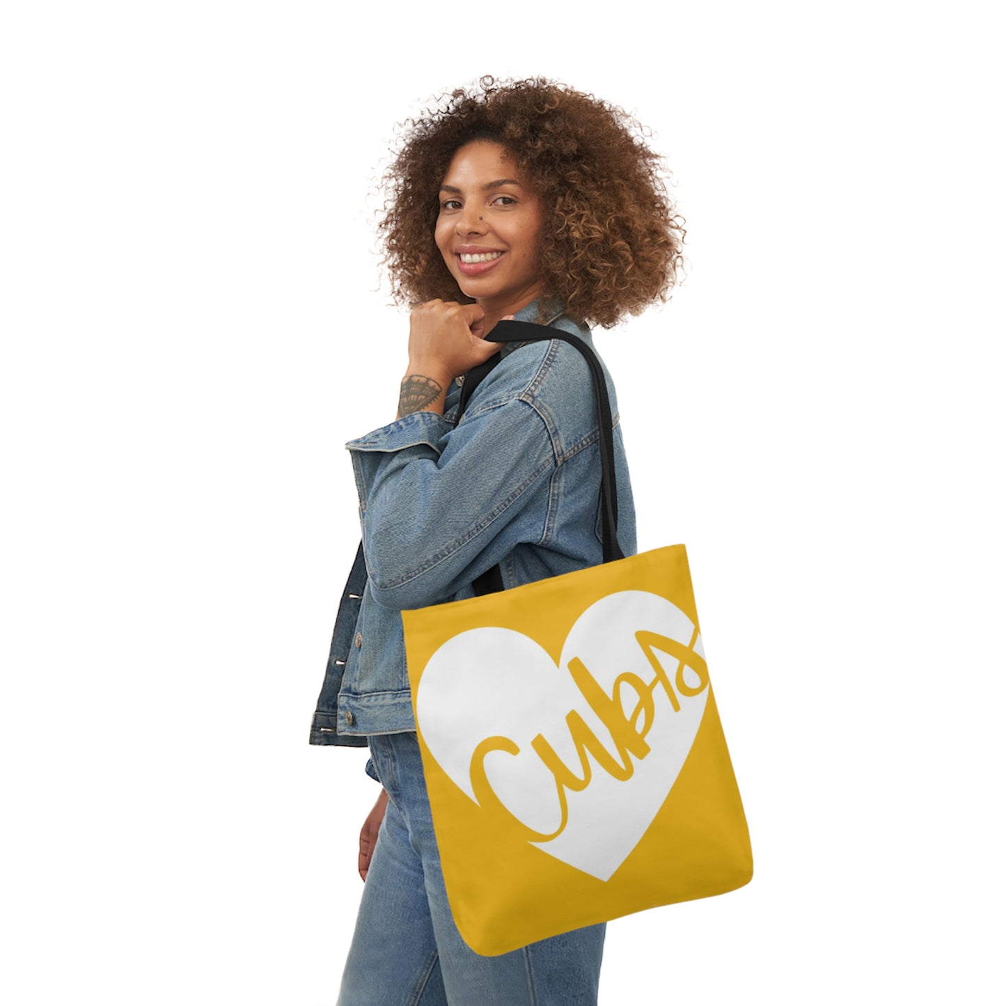 Generic Team Yellow Canvas Tote Bag, 5-Color Straps - Cubs