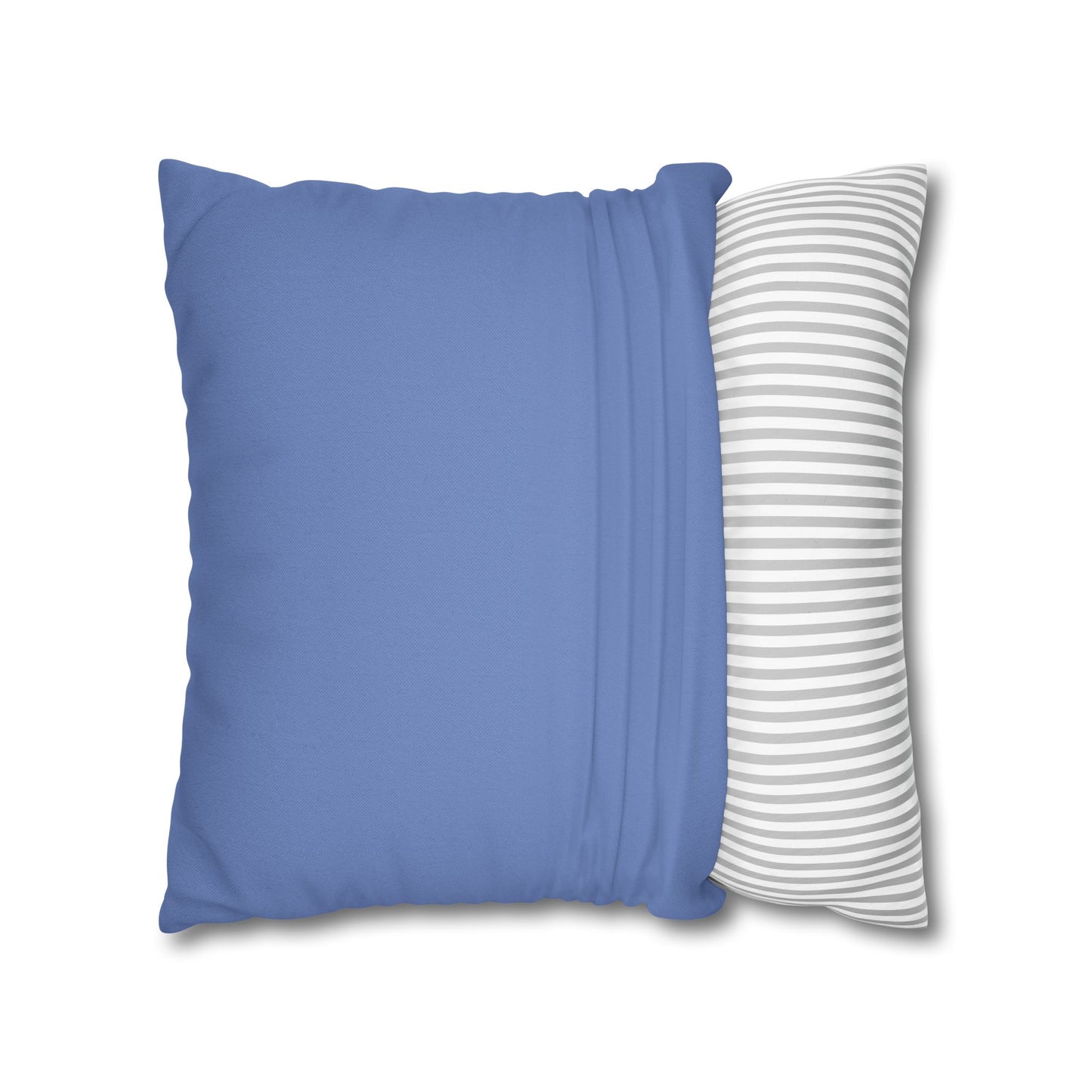 Spun Polyester Square Pillowcase - Almost Denim