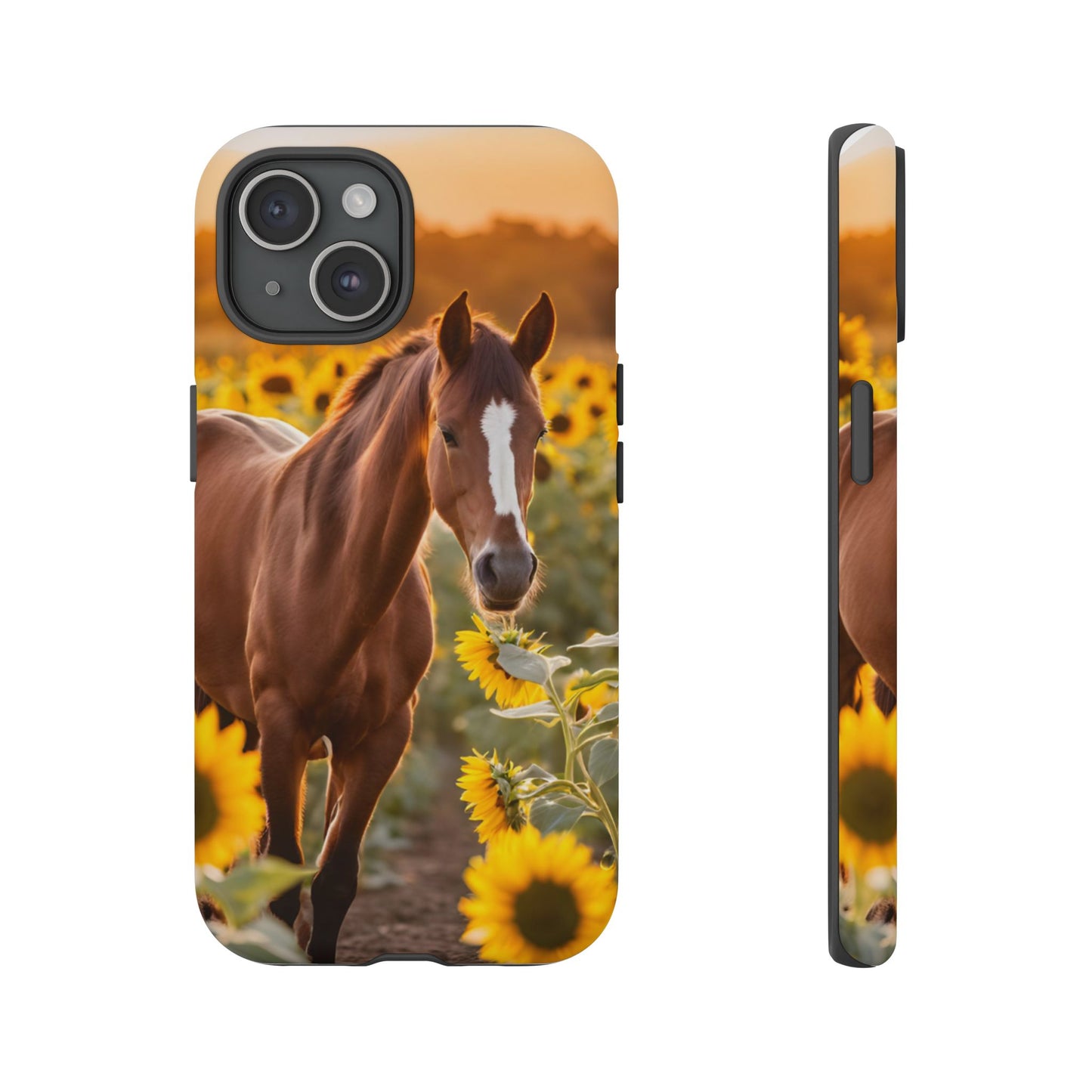 Phone Case - Tough Case - Sunflower Horse