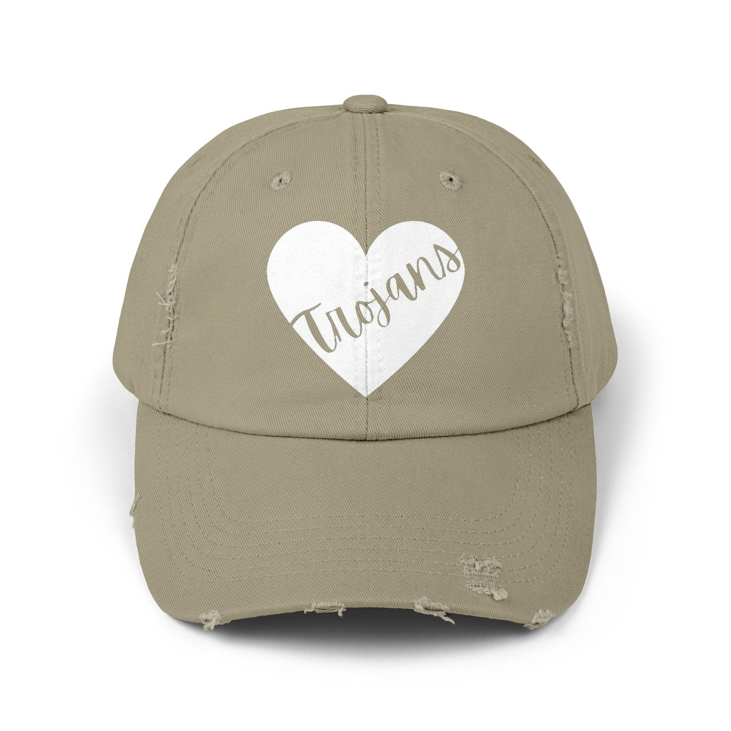 Generic Team Unisex Distressed Cap - Trojans