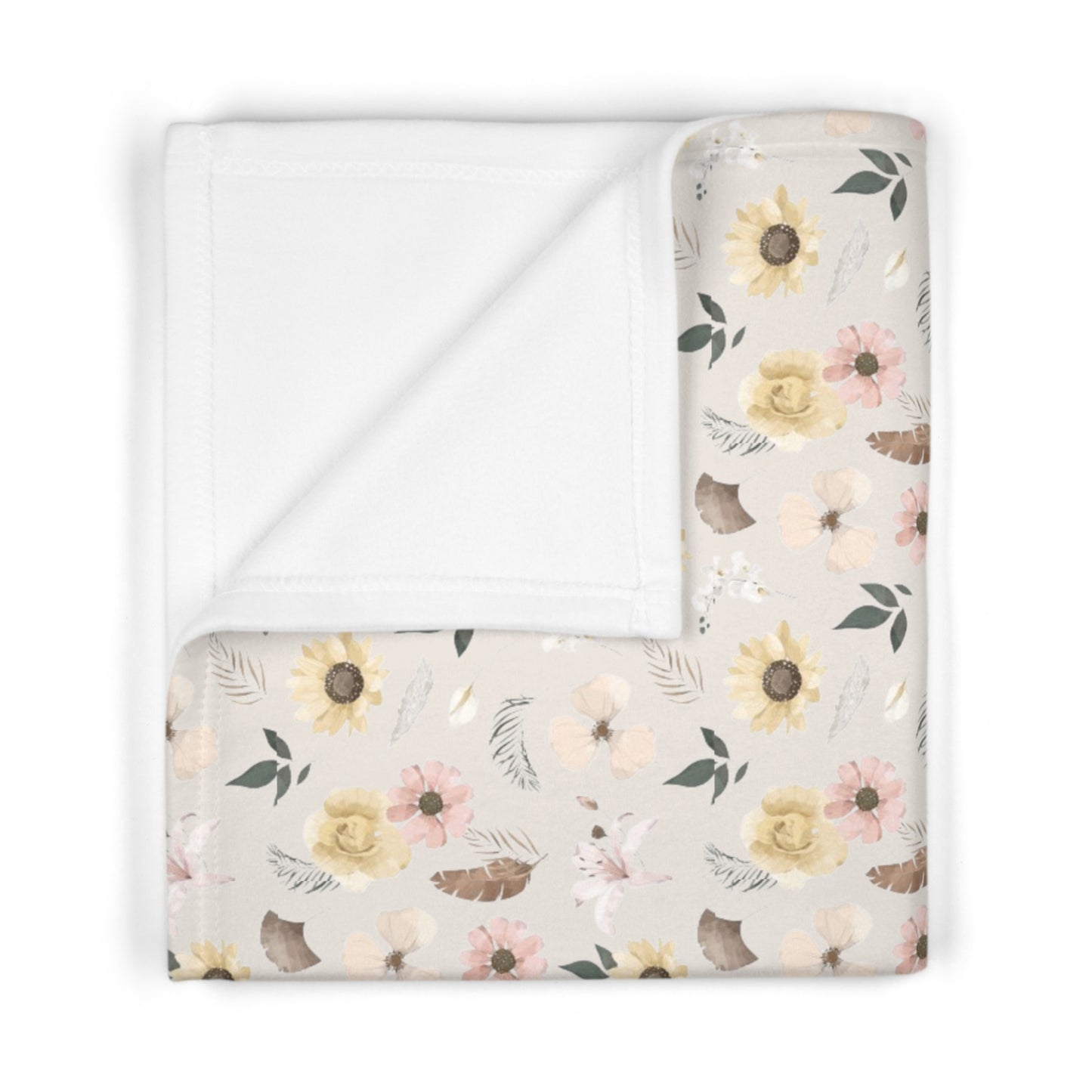 Elegant Baby Soft Fleece Baby Blanket - Floral Multicolor