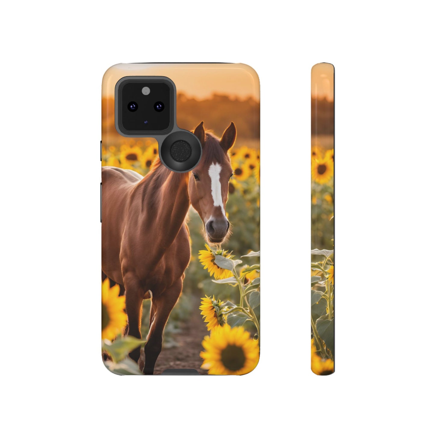 Phone Case - Tough Case - Sunflower Horse