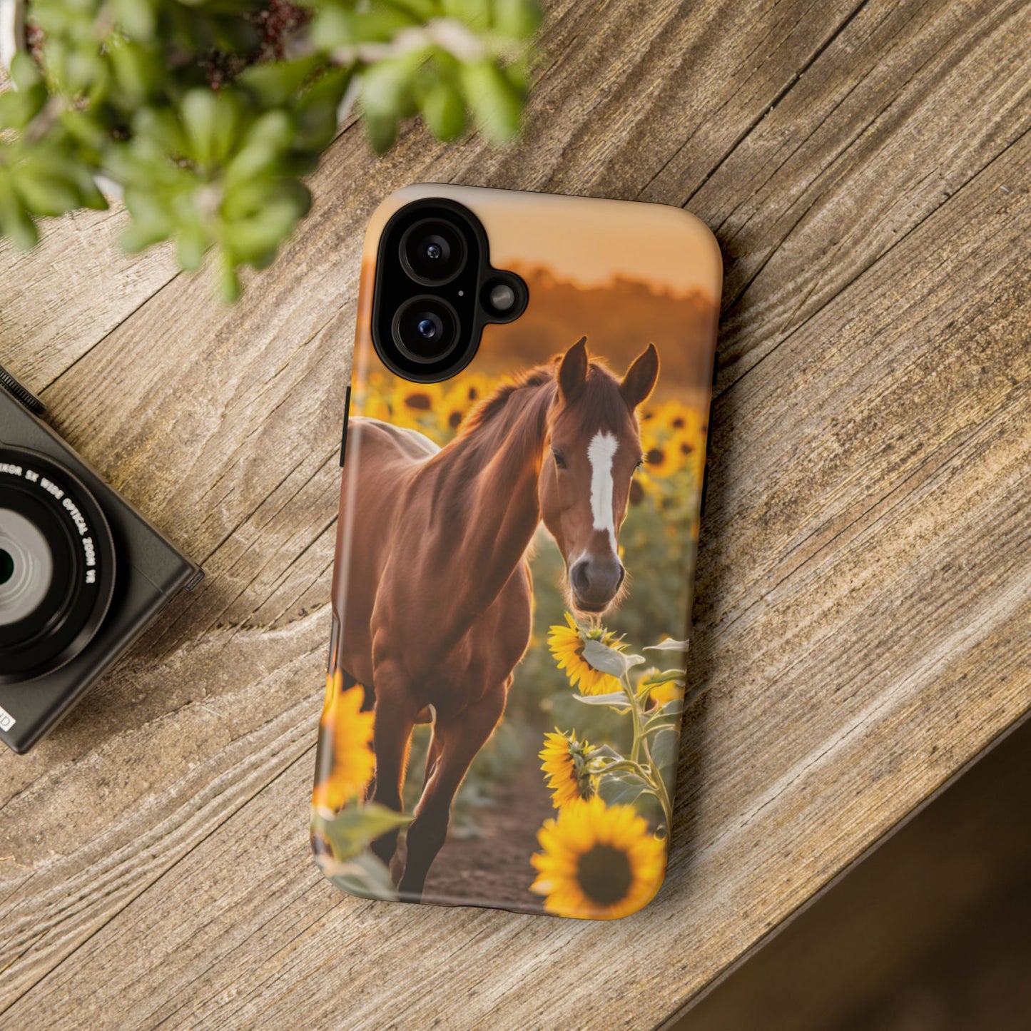 Phone Case - Tough Case - Sunflower Horse