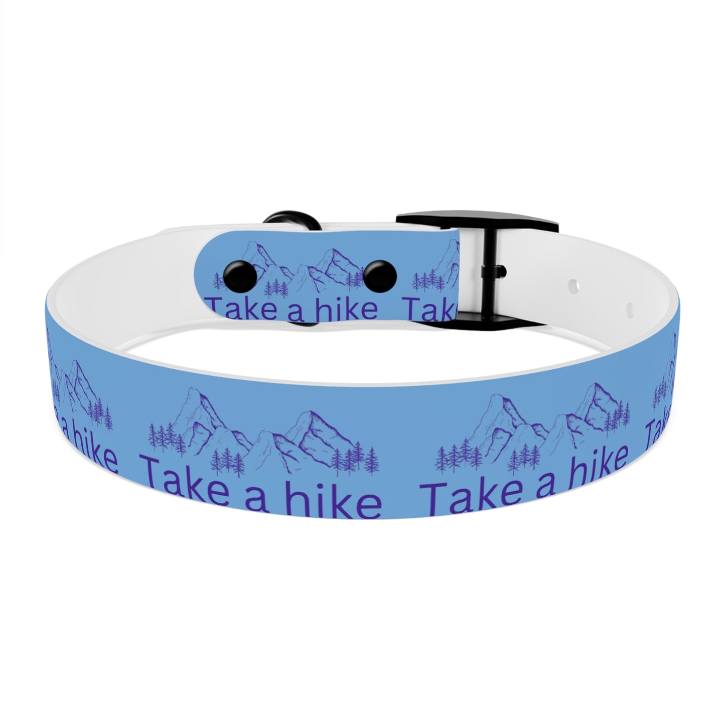 Take a Hike Dog Collar - Teal and Purple