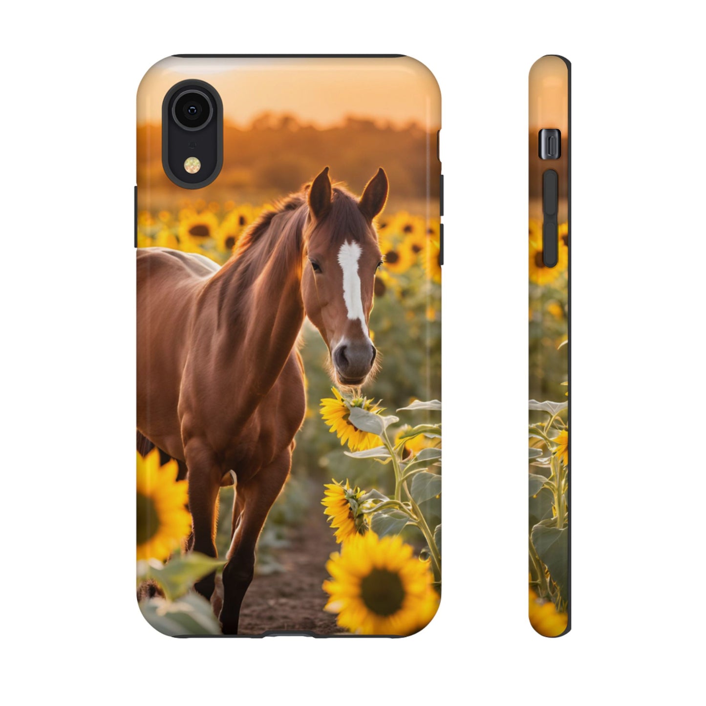 Phone Case - Tough Case - Sunflower Horse