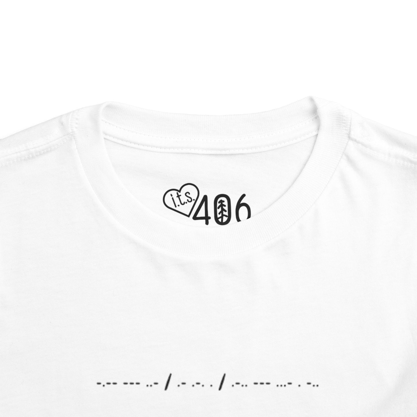 Toddler Tee - "You Are Loved" Morse Code - Short Sleeve