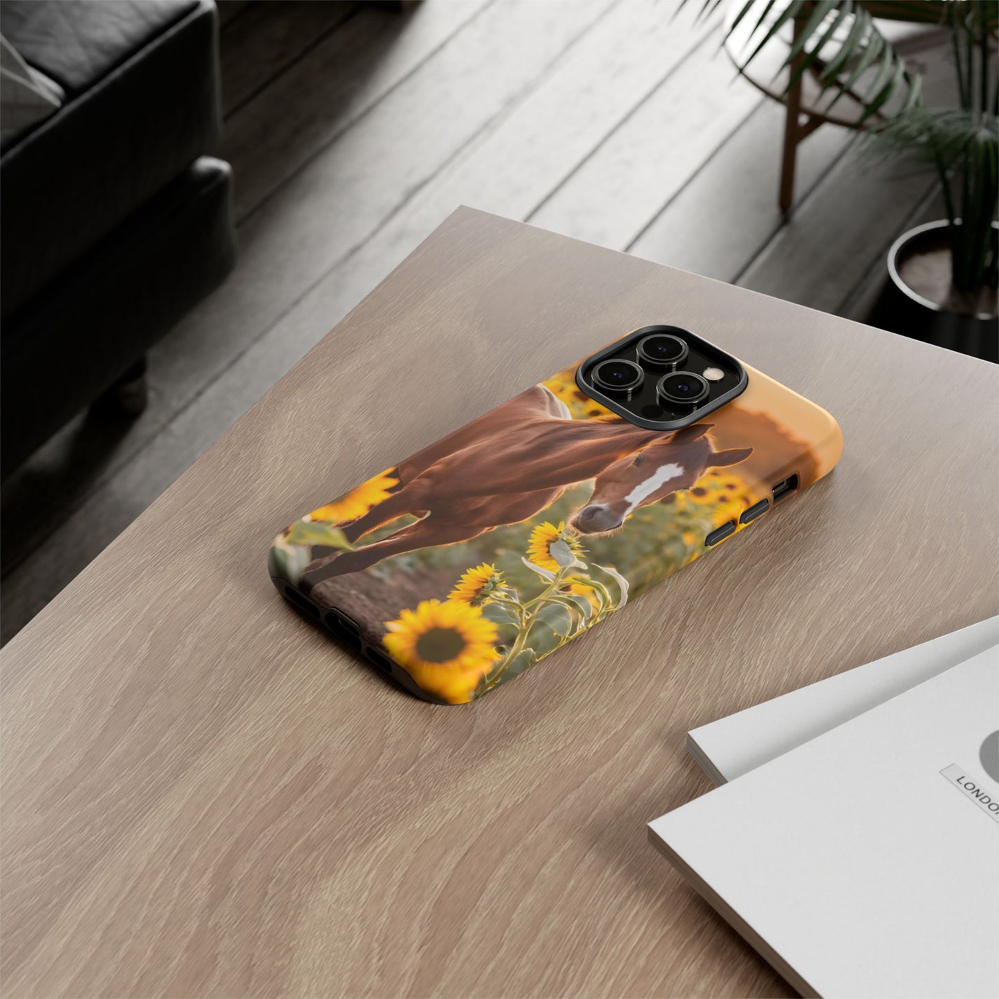 Phone Case - Tough Case - Sunflower Horse