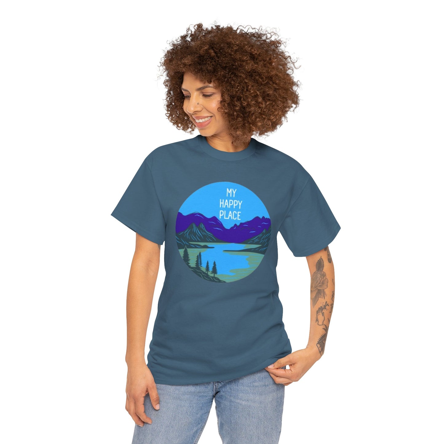 My Happy Place Adult Unisex Heavy Cotton Tee