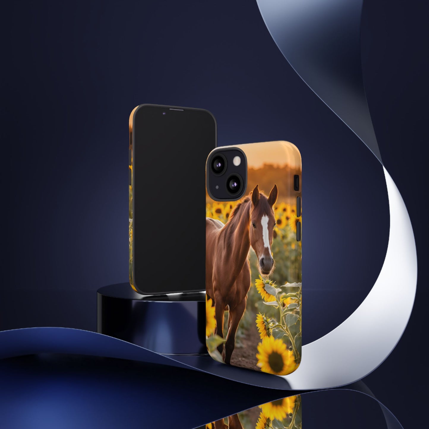 Phone Case - Tough Case - Sunflower Horse