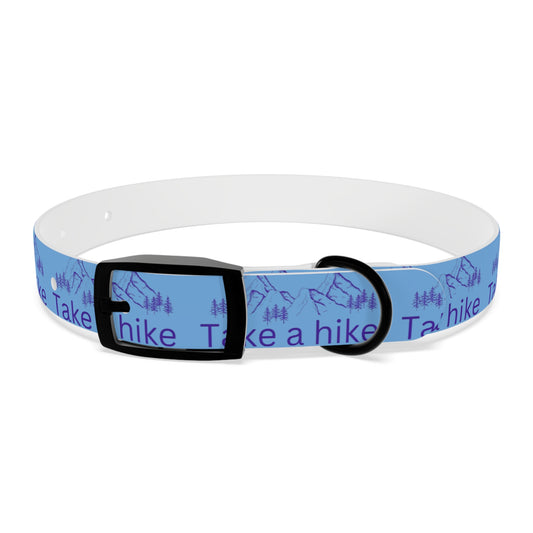 Take a Hike Dog Collar - Teal and Purple