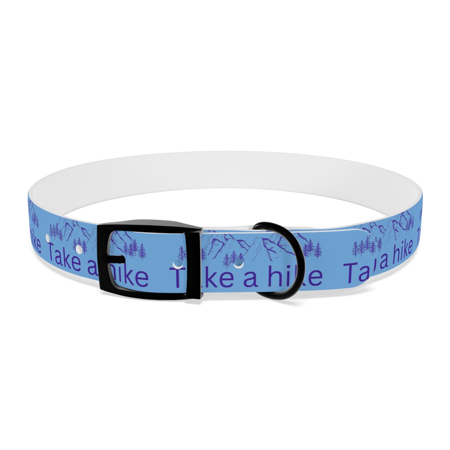 Take a Hike Dog Collar - Teal and Purple