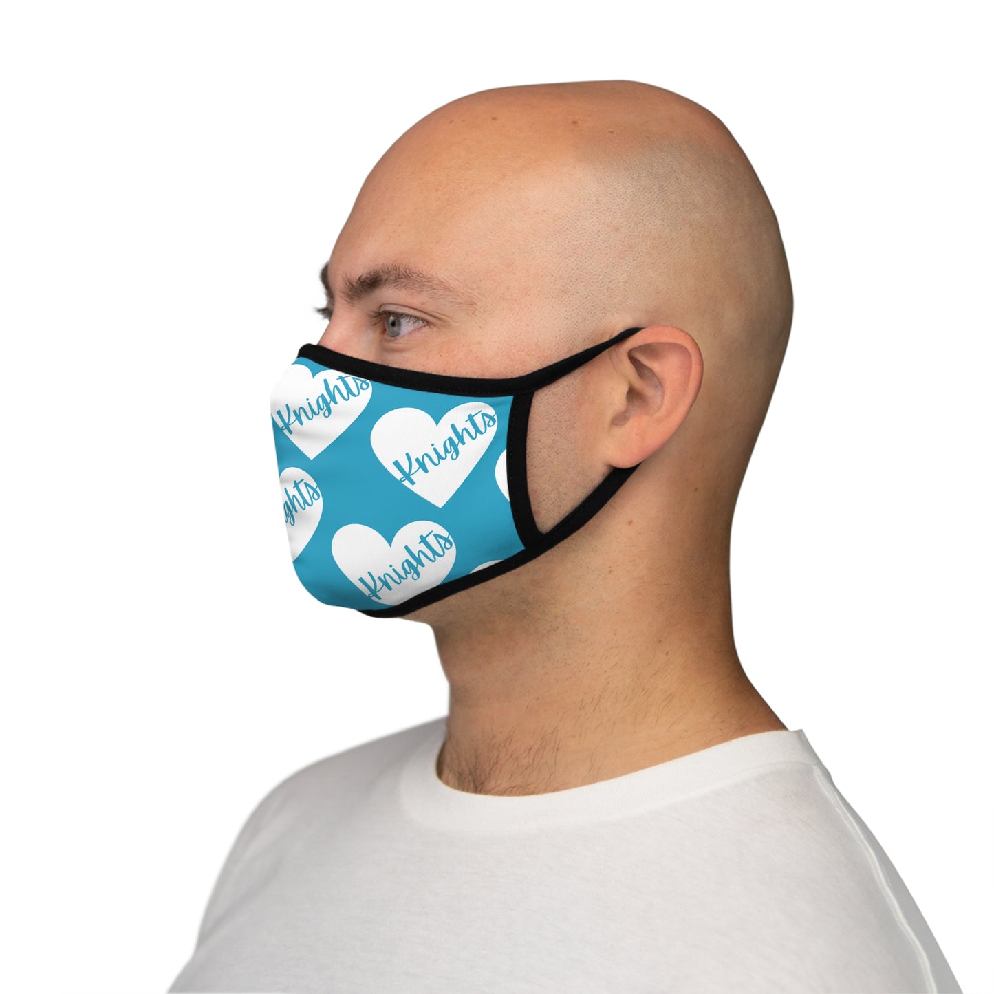 Generic Team Fitted Polyester Aqua Face Mask - Knights