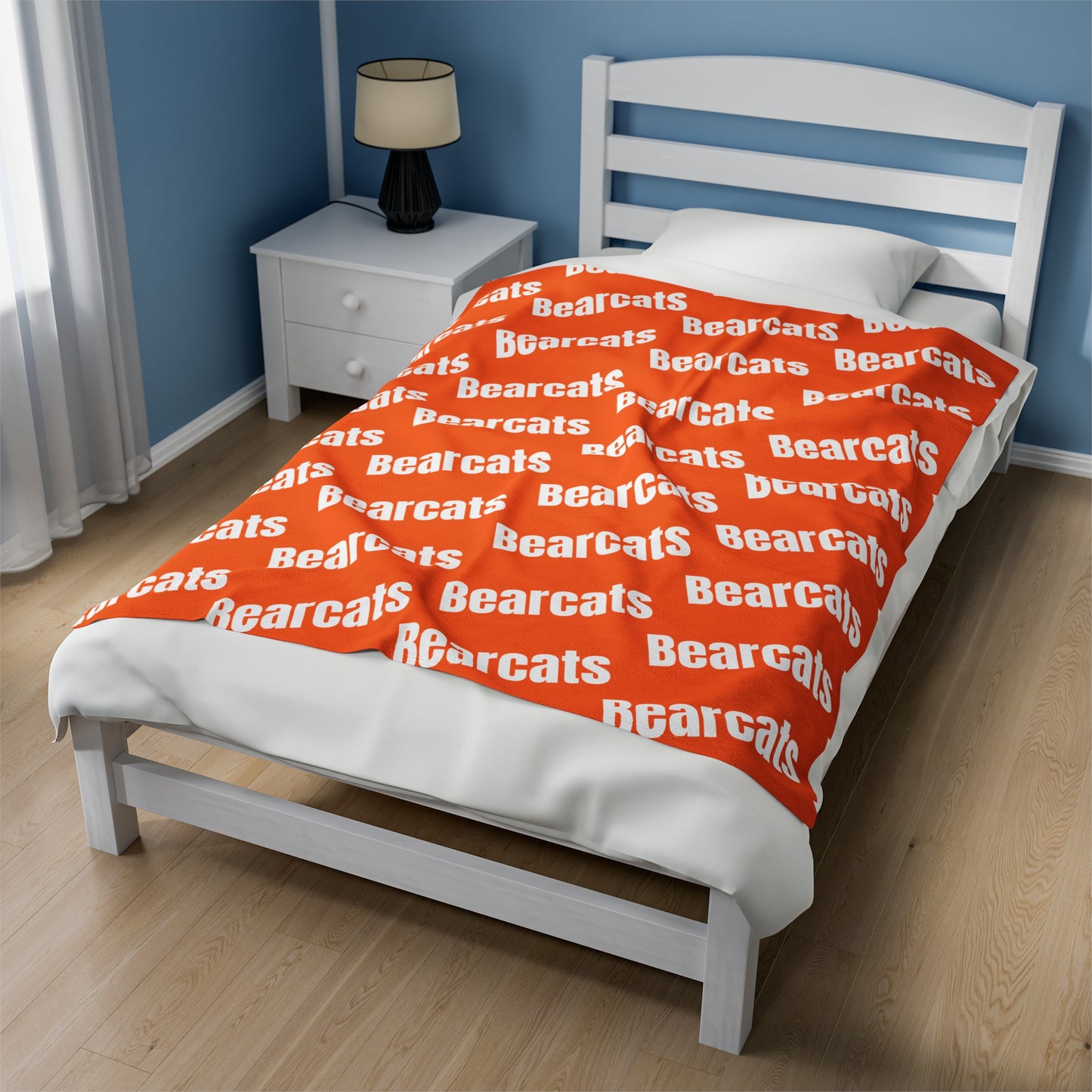 Sports Team Orange Velveteen Plush Blanket - Bearcats