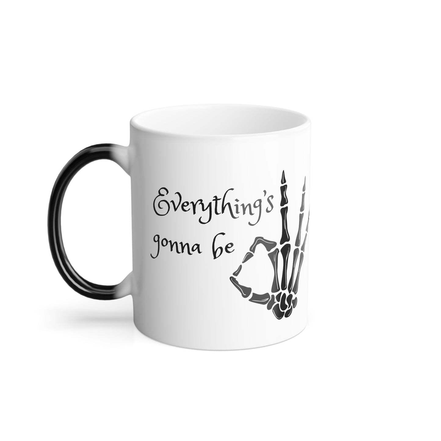 Color Changing Mug, 11oz - Skeleton OK