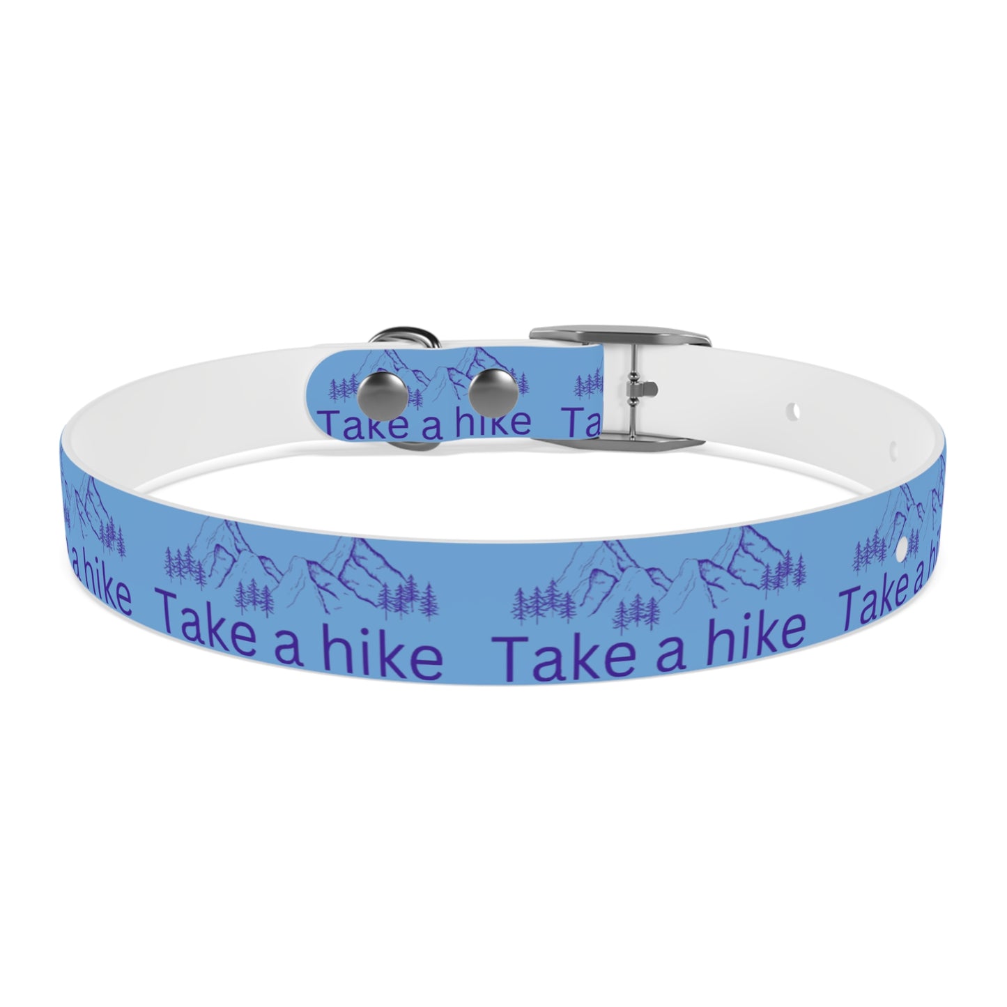 Take a Hike Dog Collar - Teal and Purple