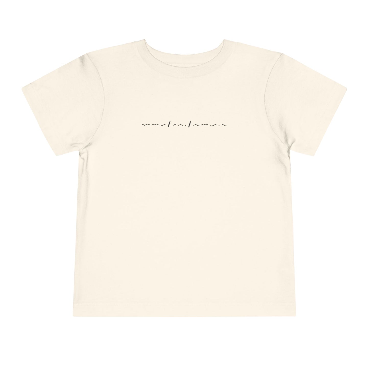 Toddler Tee - "You Are Loved" Morse Code - Short Sleeve