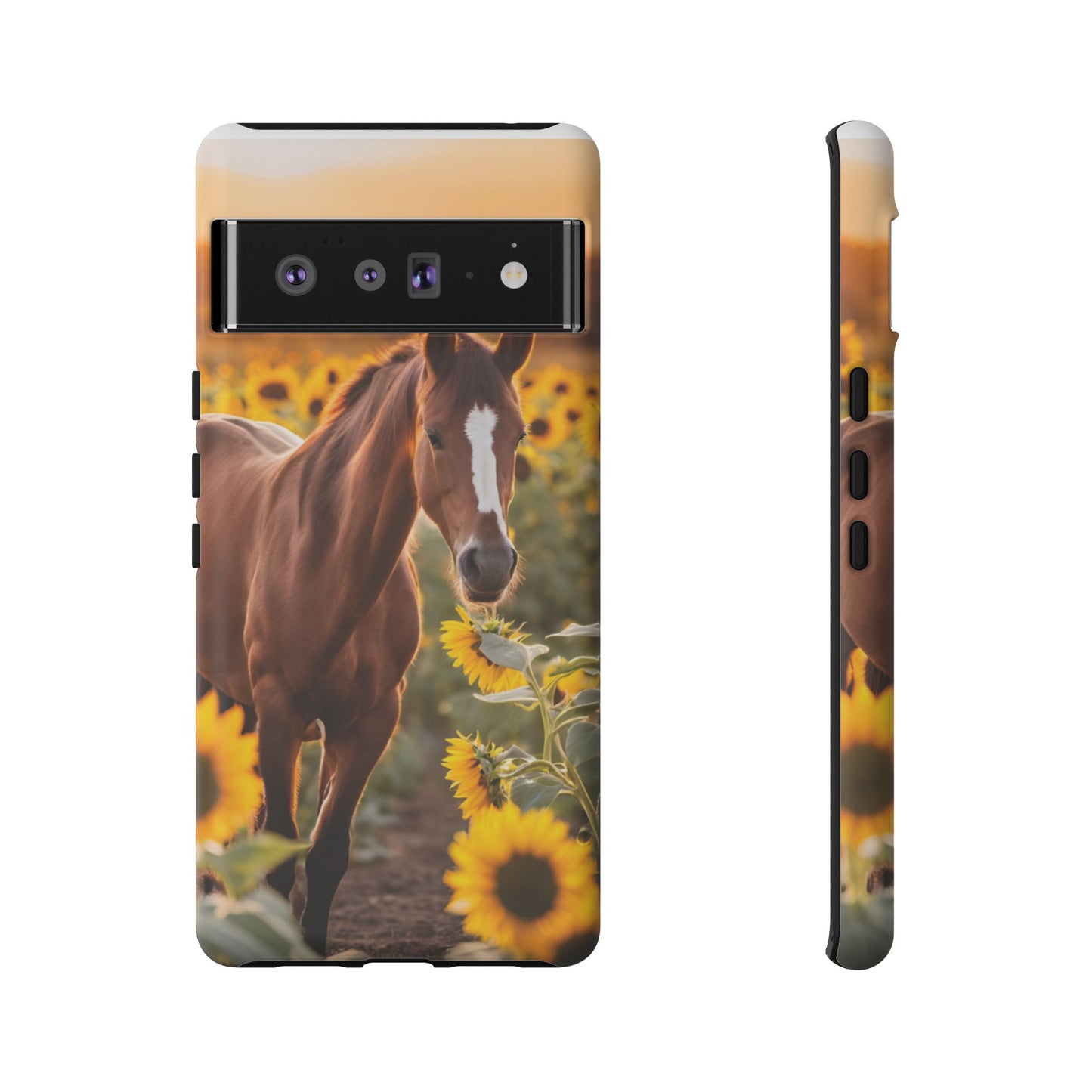 Phone Case - Tough Case - Sunflower Horse