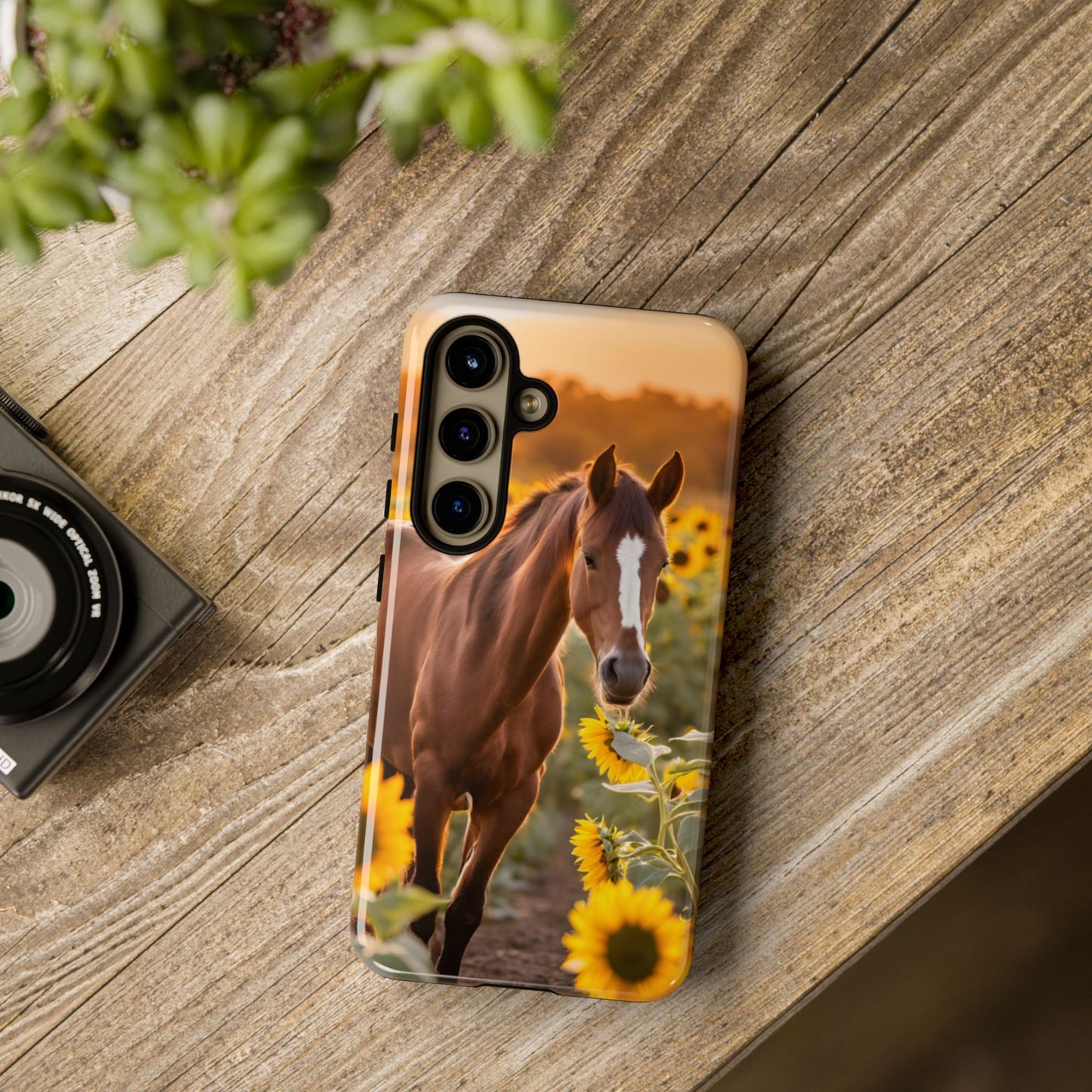 Phone Case - Tough Case - Sunflower Horse