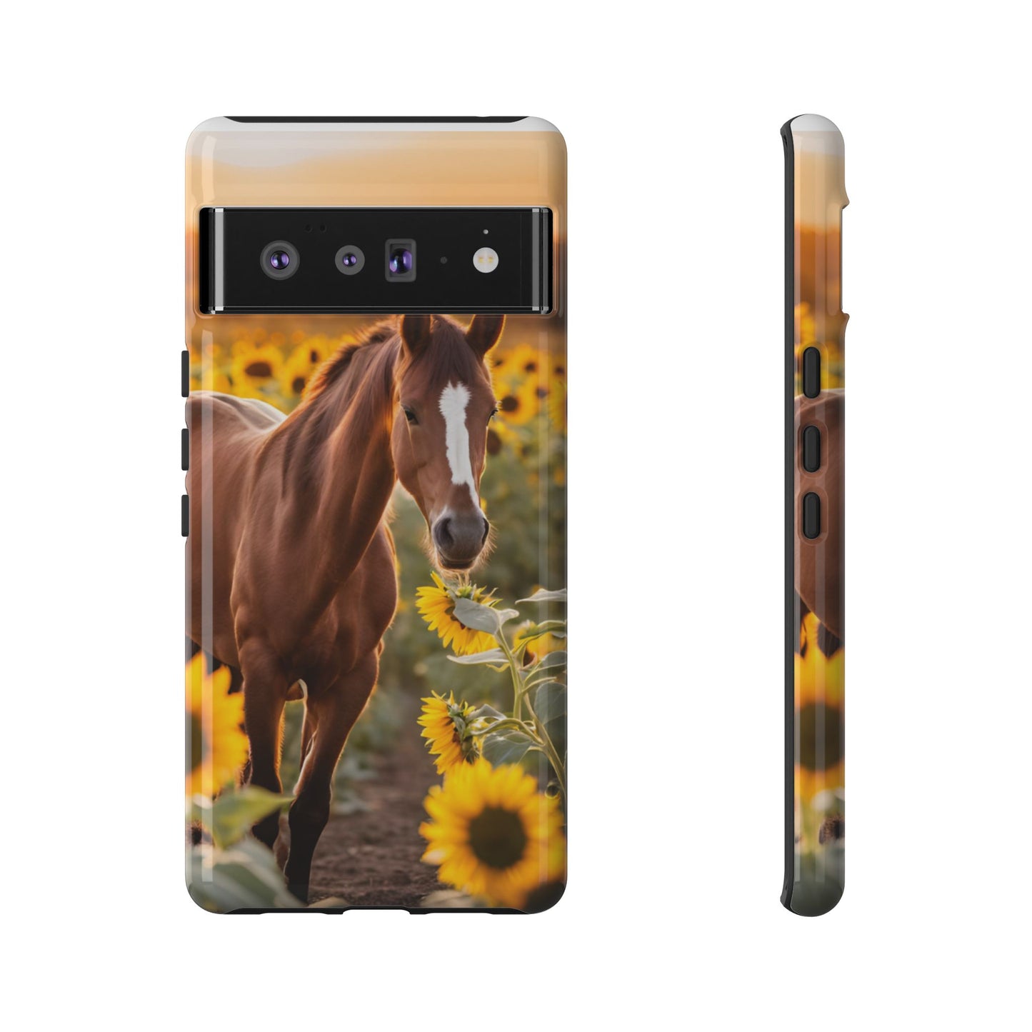 Phone Case - Tough Case - Sunflower Horse