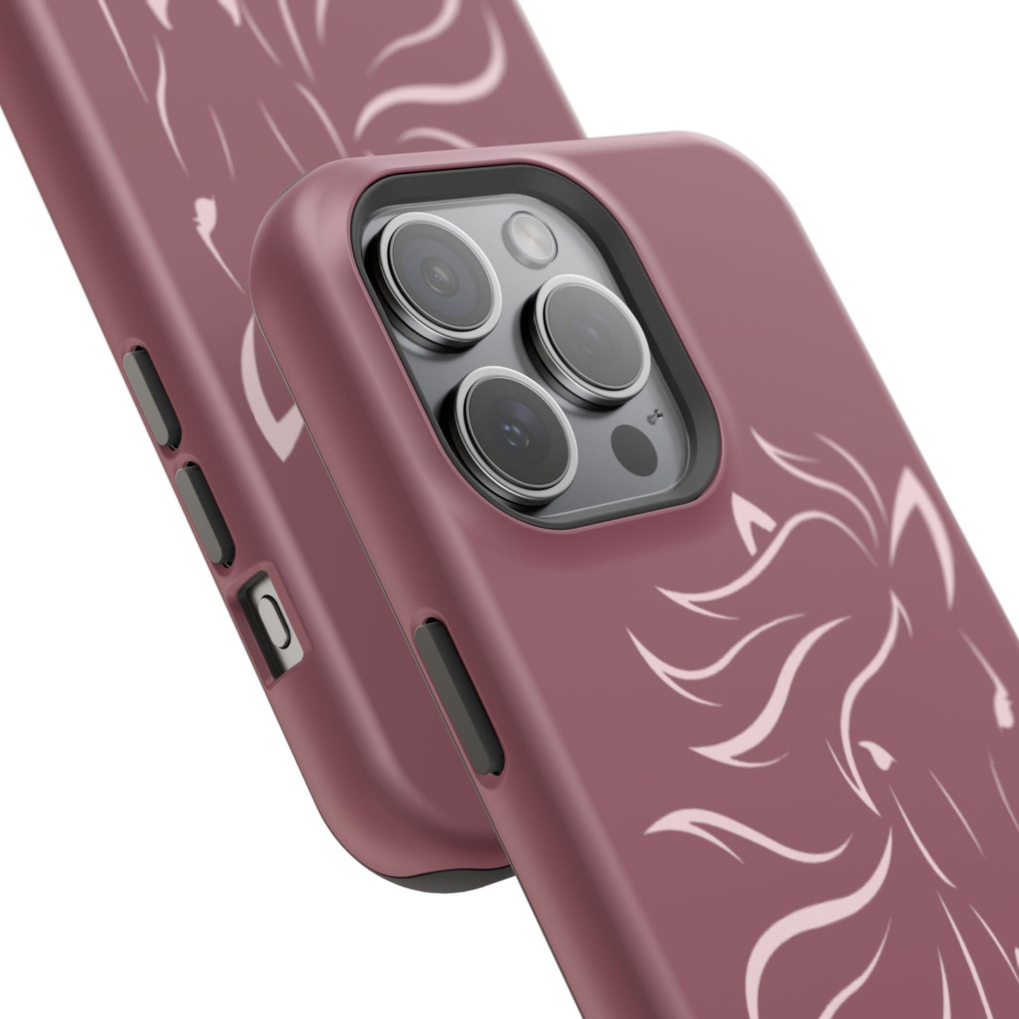 Phone - Magnetic Tough Cases - Pink Horse Outline