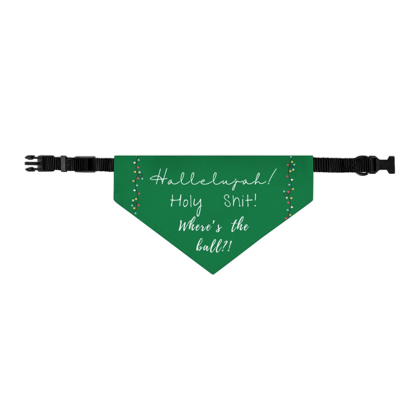 Festive Pet Bandana Collar Xmas Green - Nat'l Lampoon Hallelujah