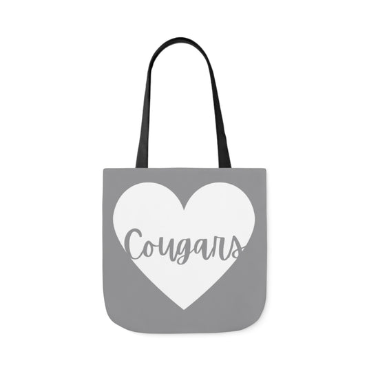 Generic Team Gray Canvas Tote Bag, 5-Color Straps - Cougars