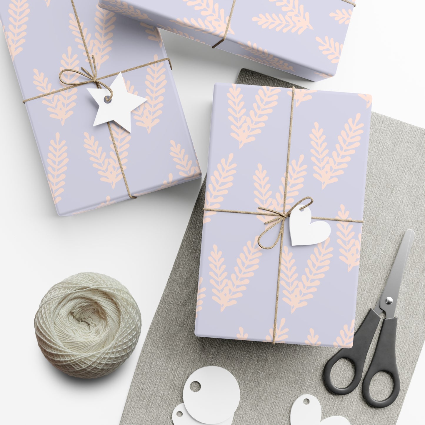 Gift Wrap Papers - Purple Pink Sprig