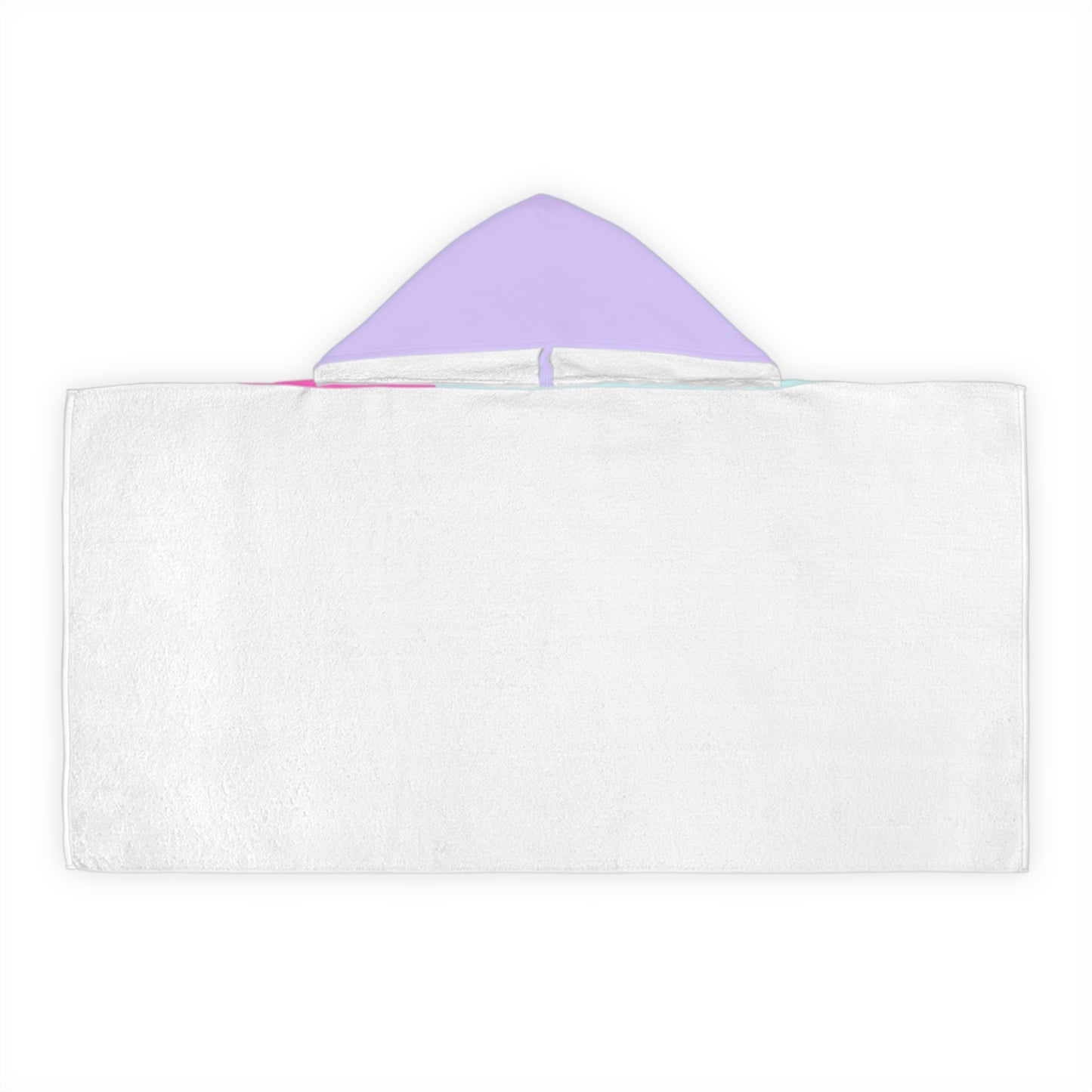 90's Vibes Youth Hooded Towel - Minty Hot Pink