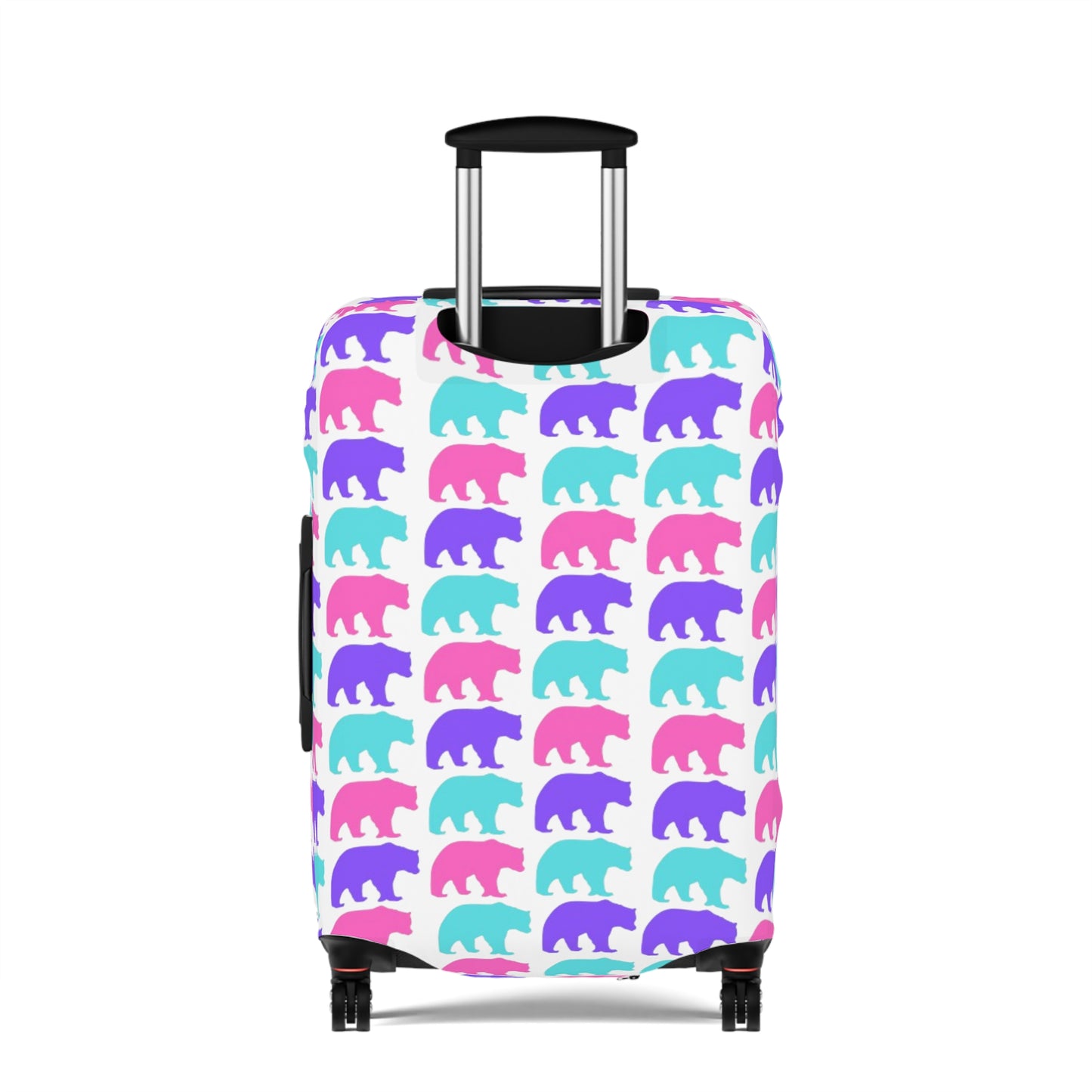 90's Inspired Luggage Cover - Multicolor Bears