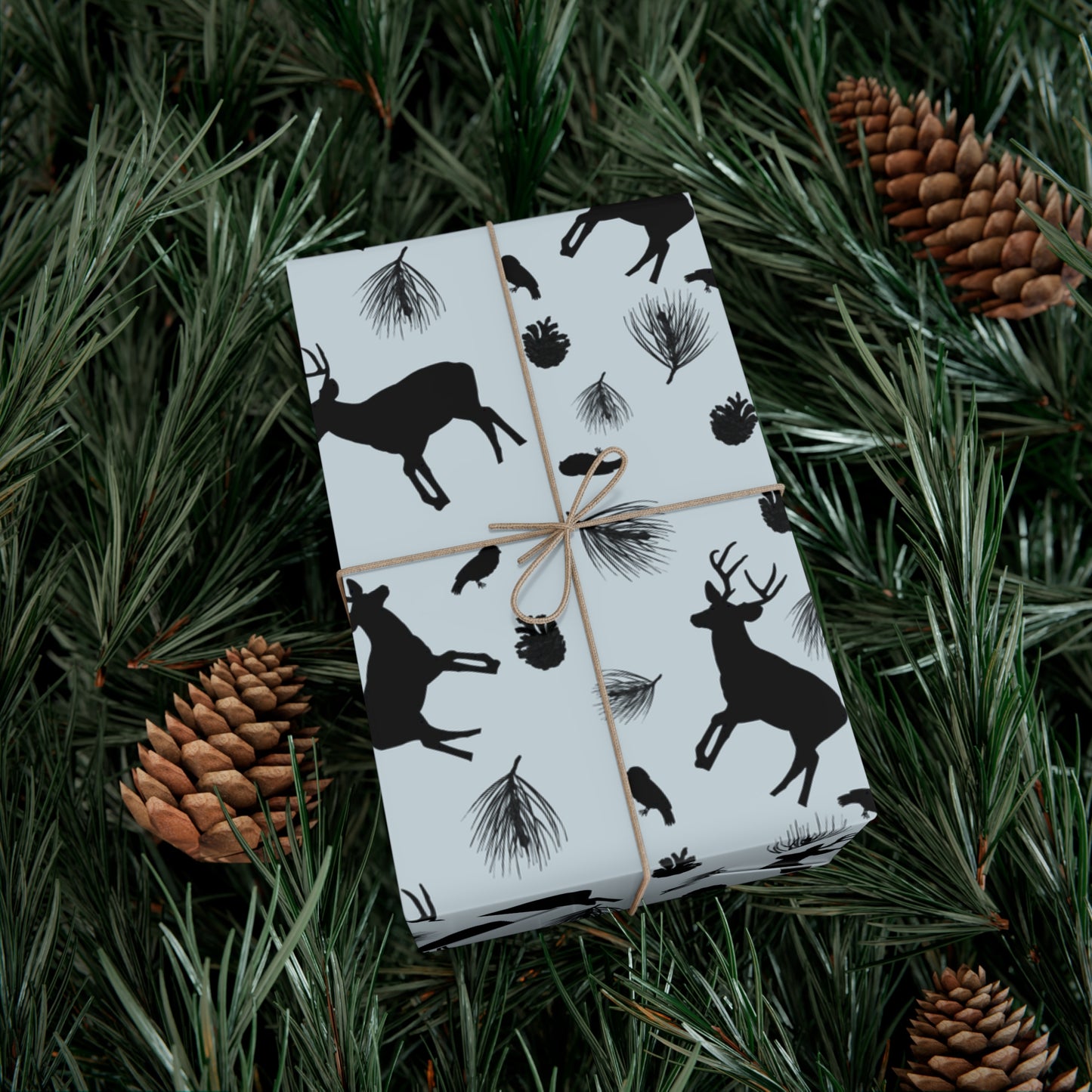 Gift Wrap Papers - Ice Blue Deer