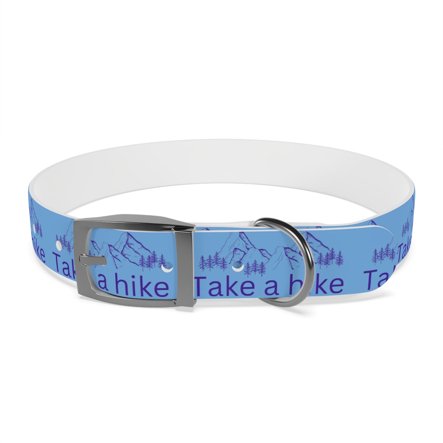 Take a Hike Dog Collar - Teal and Purple