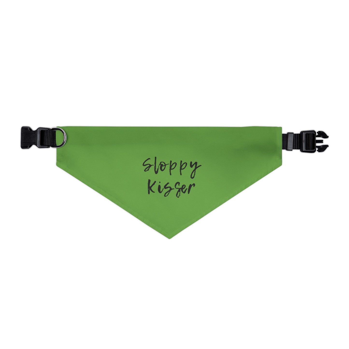 Pet Bandana Collar Green - Sloppy Kisser