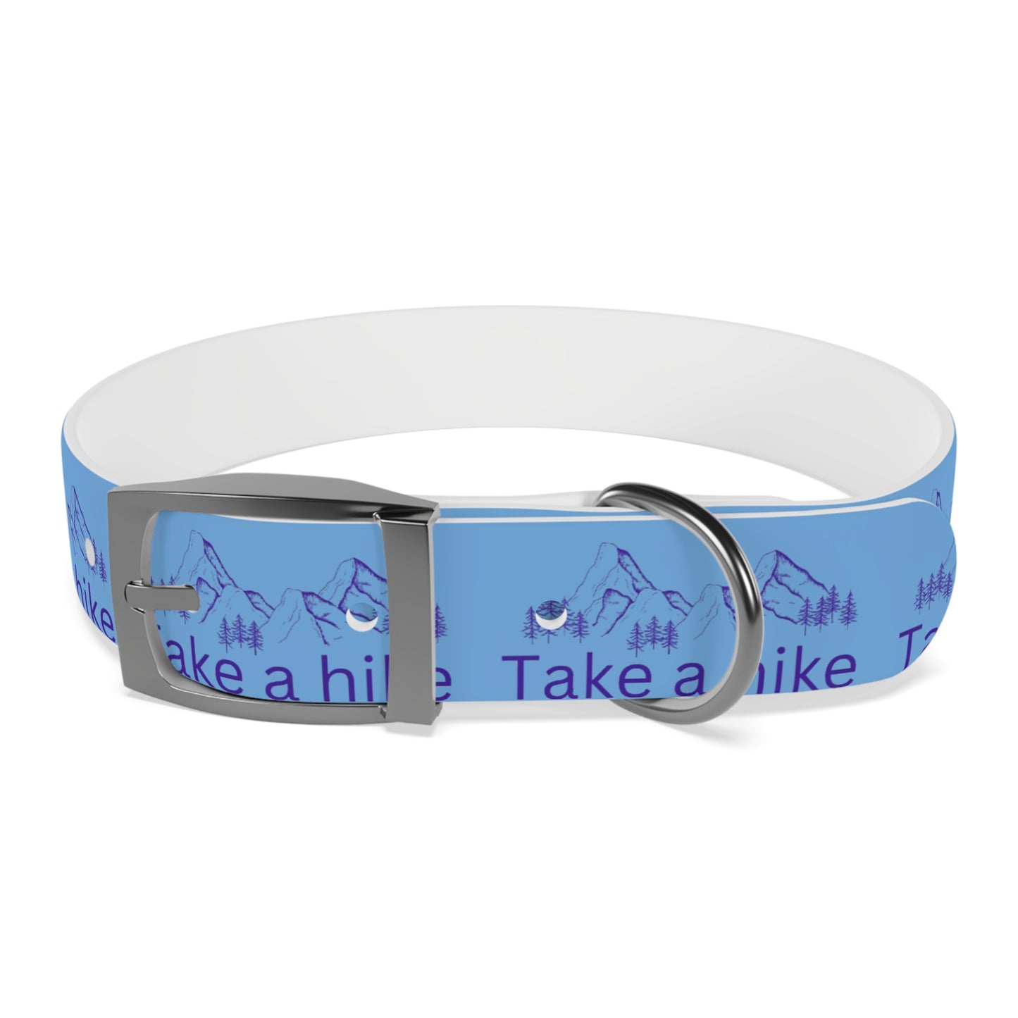 Take a Hike Dog Collar - Teal and Purple