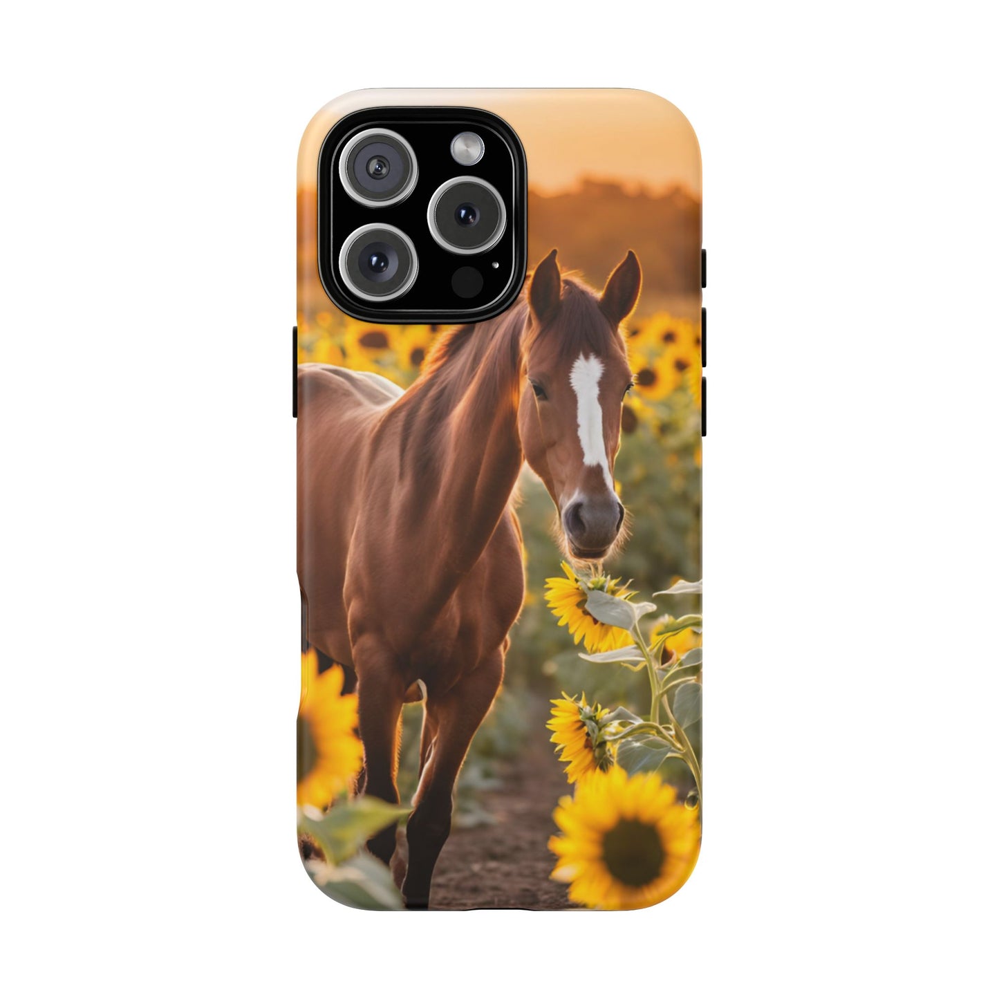 Phone Case - Tough Case - Sunflower Horse