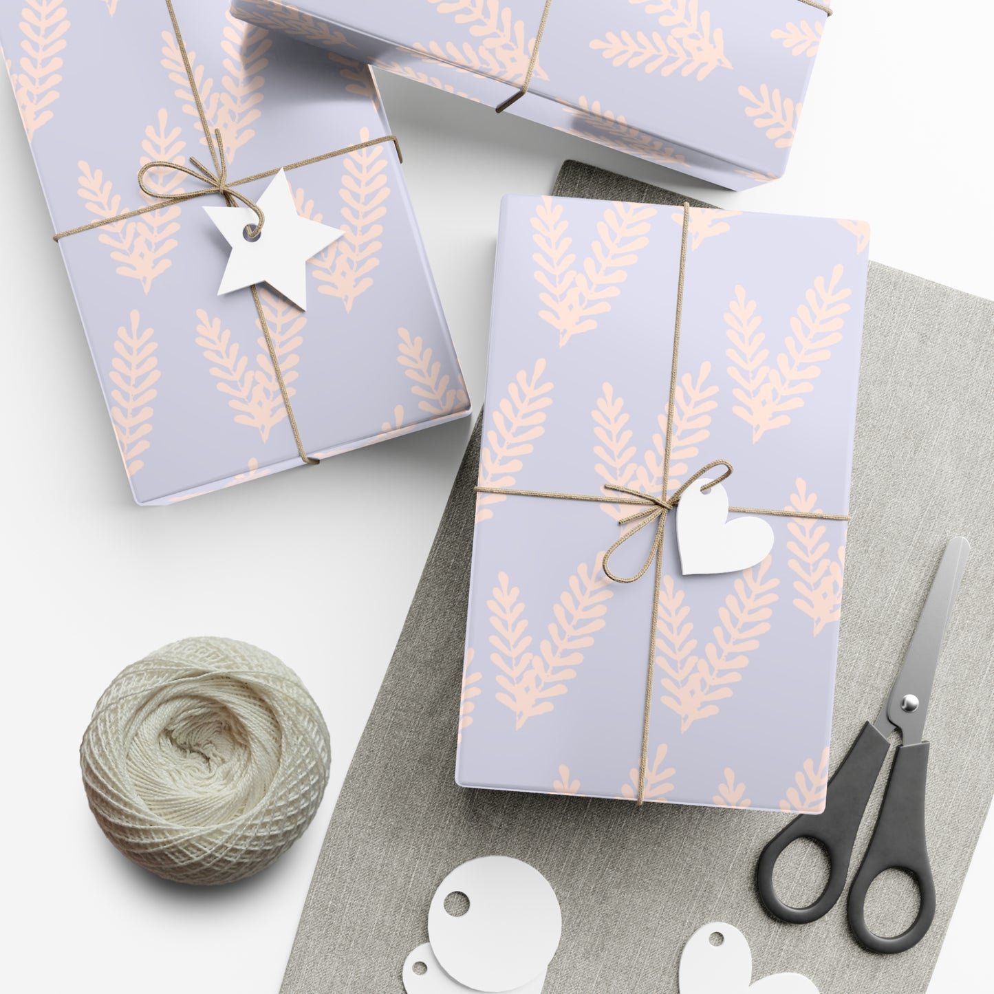 Gift Wrap Papers - Purple Pink Sprig