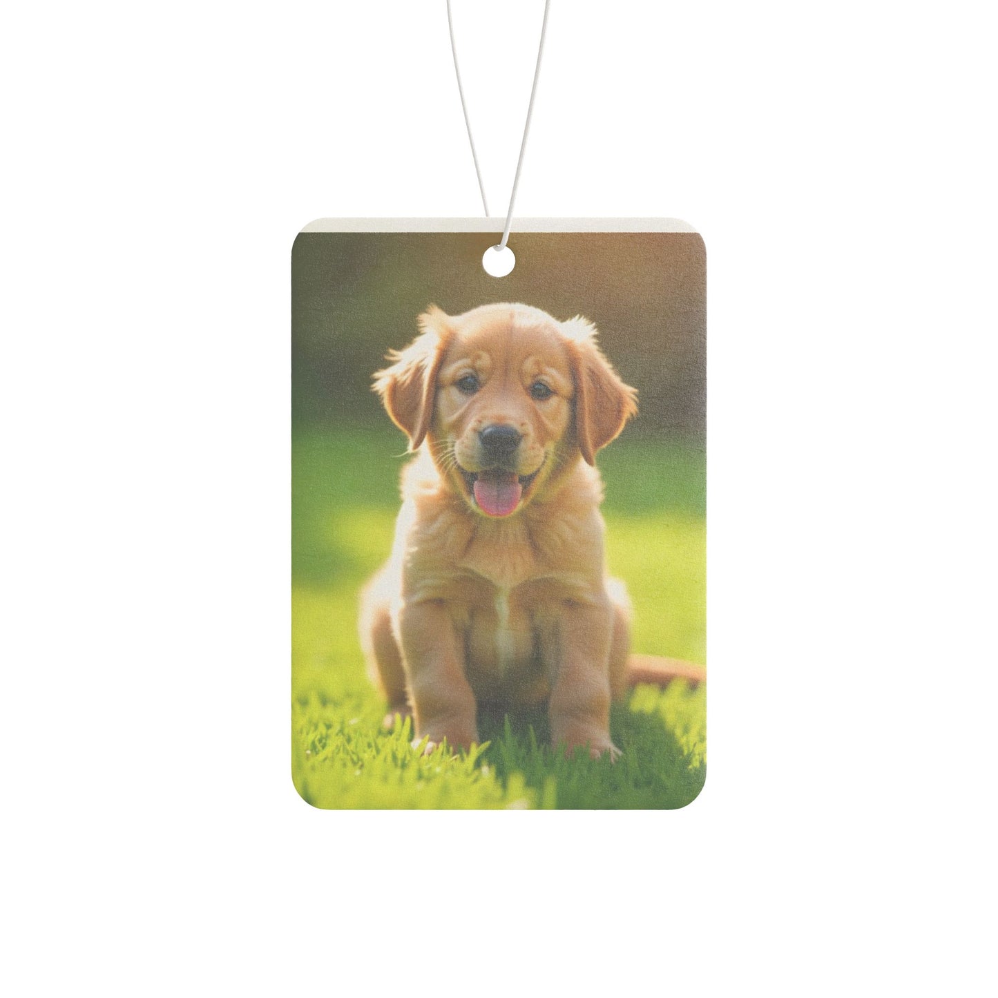 Car Air Freshener - Golden Puppy