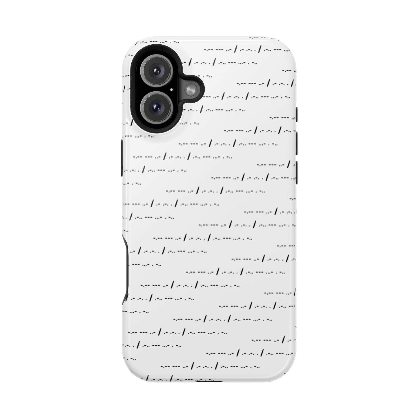 Phone Case - Impact-Resistant - "You Are Loved" Morse Code