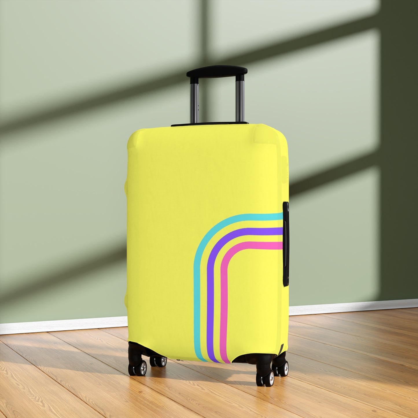 90's Inspired Luggage Cover - Banana Multicolor