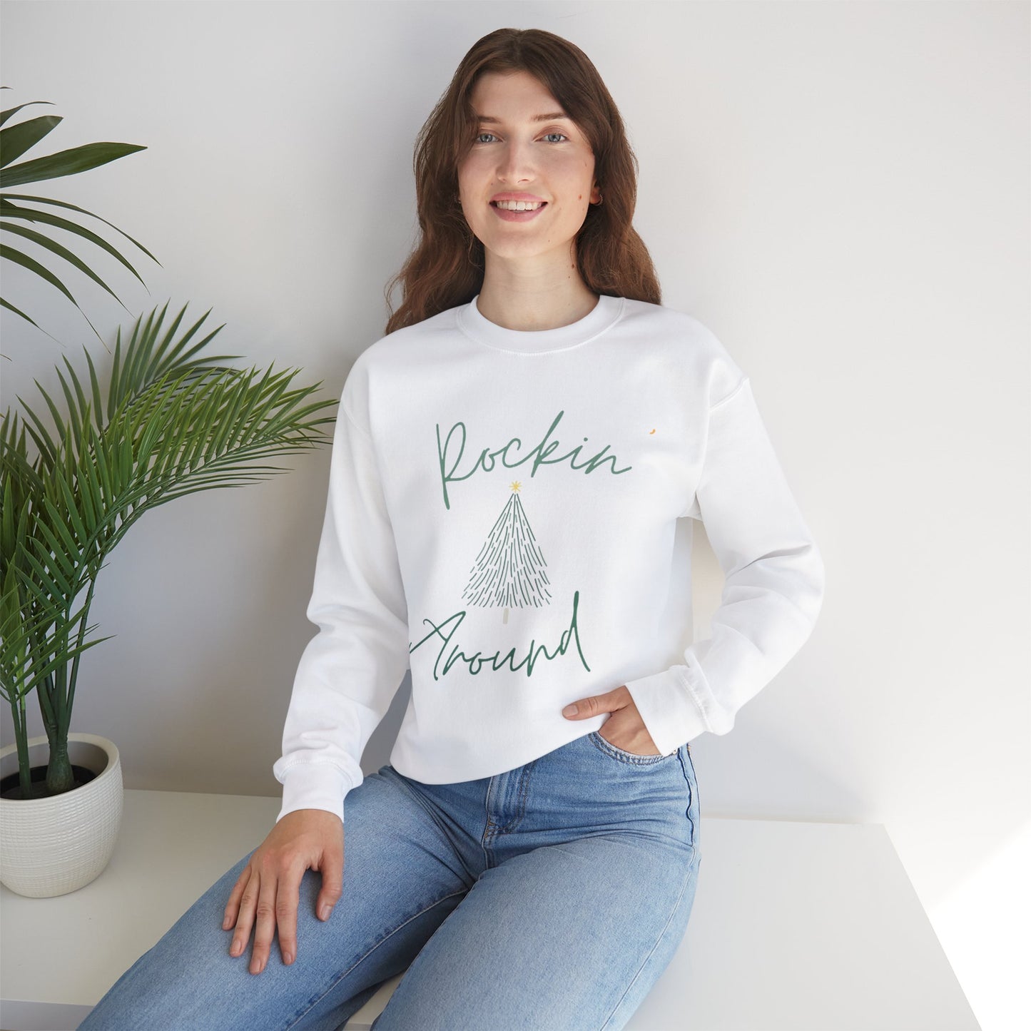 Festive Unisex Crewneck Sweatshirt - Rockin Around