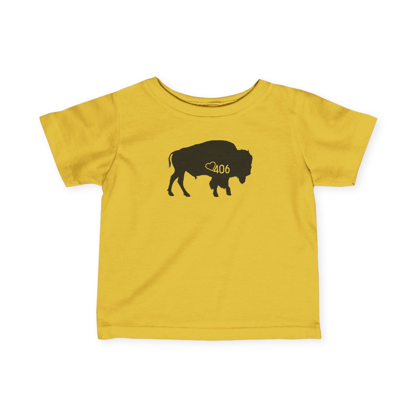 406 Baby Fine Jersey Tee - Bison