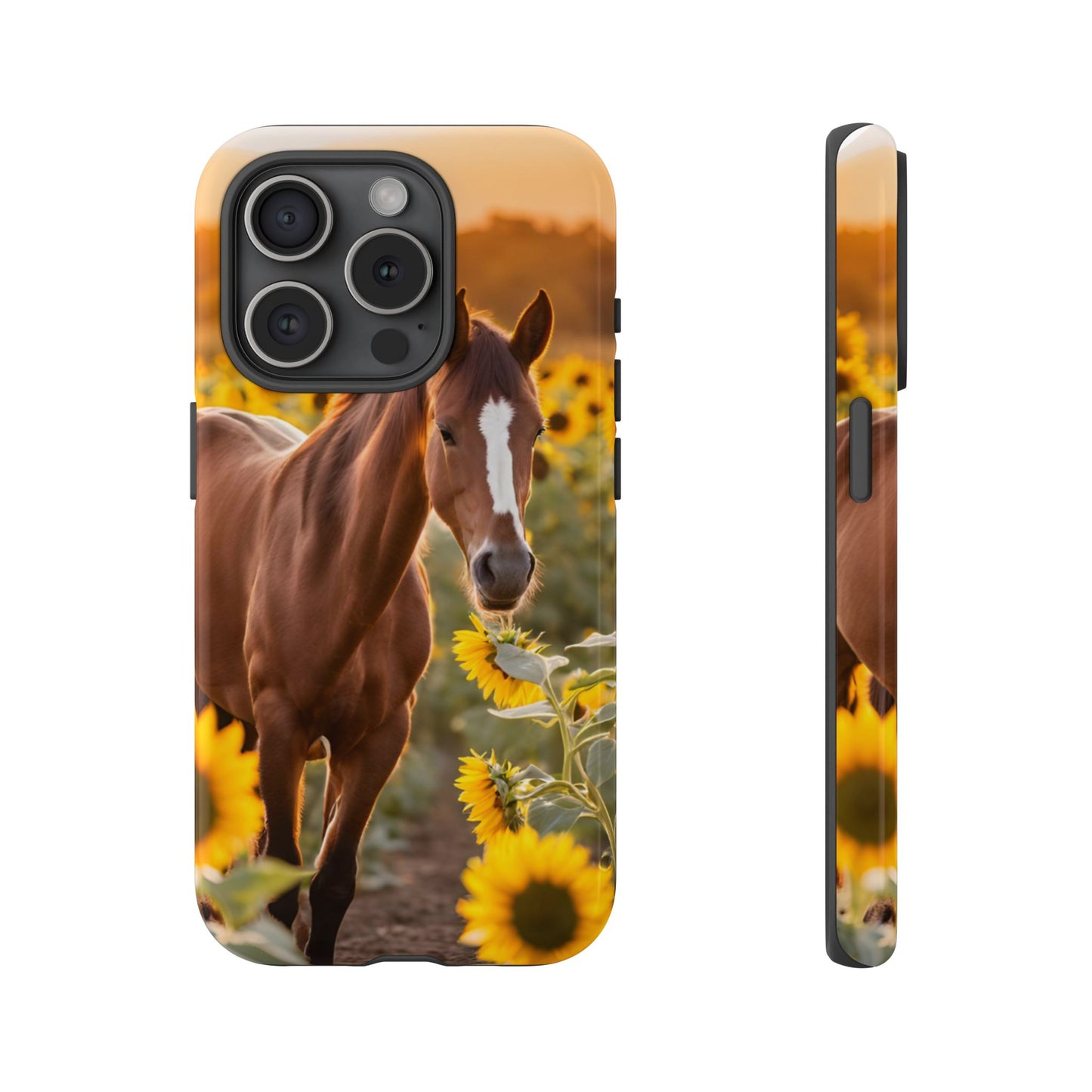 Phone Case - Tough Case - Sunflower Horse