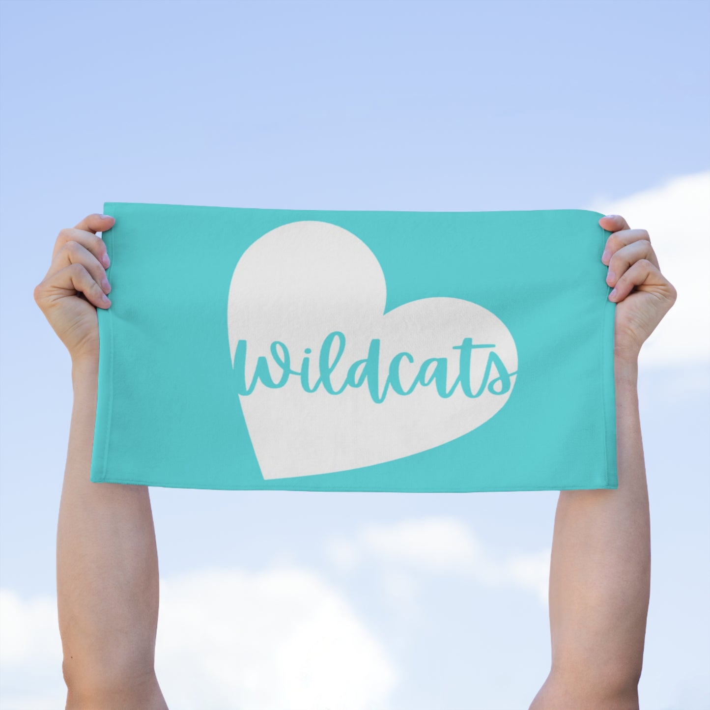 Generic Team Aqua Rally Towel, 11x18 - Wildcats