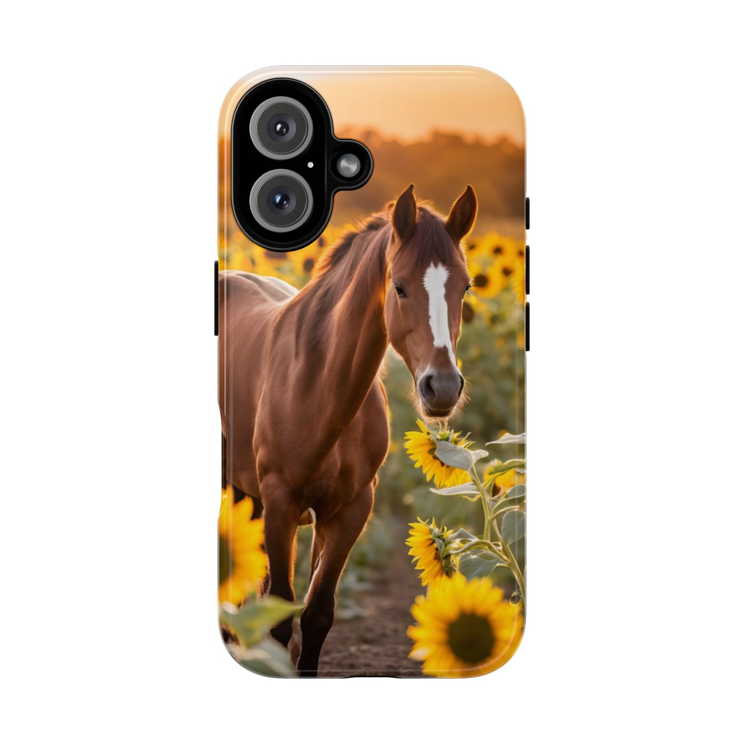 Phone Case - Tough Case - Sunflower Horse