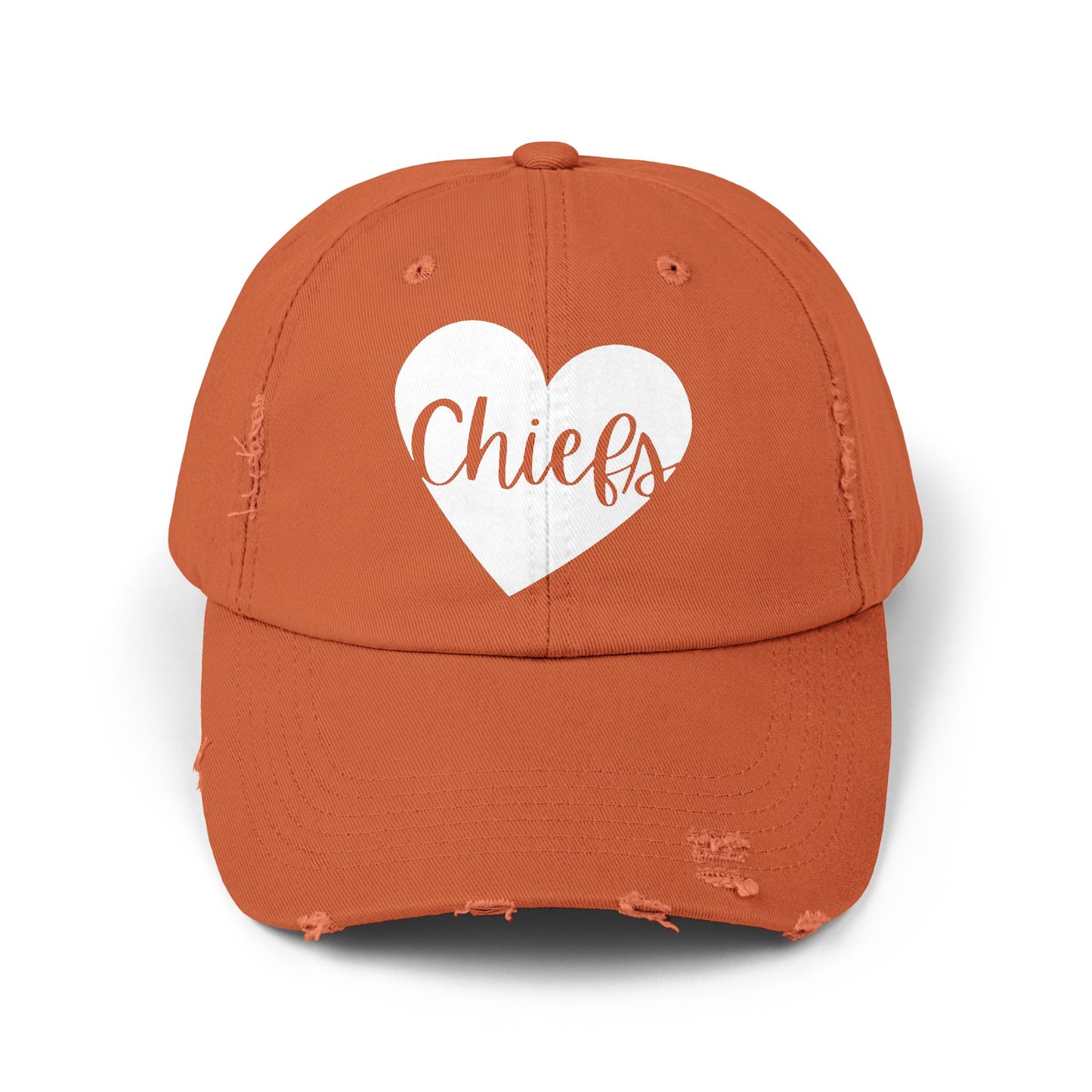 Generic Team Distressed Cap - Chiefs Heart