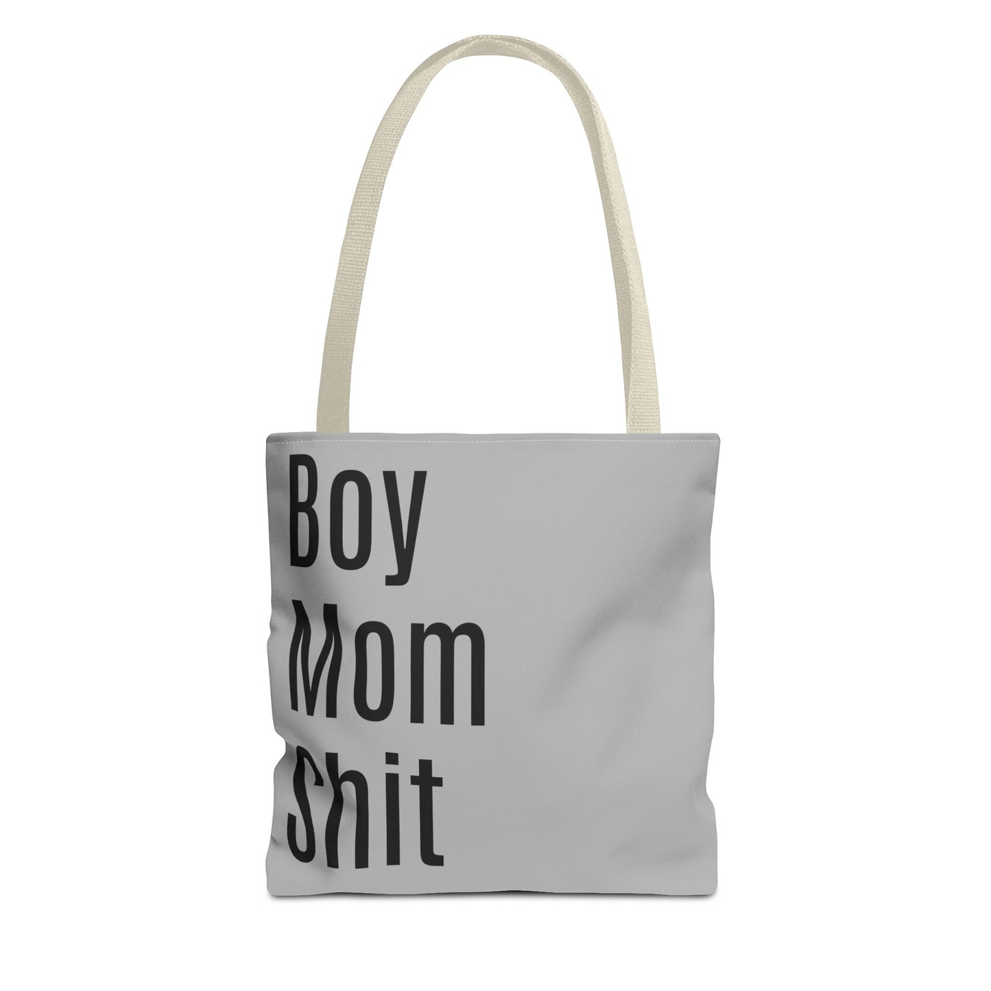 Boy Mom Shit Versatile Tote Bag (AOP) - Lt Gray