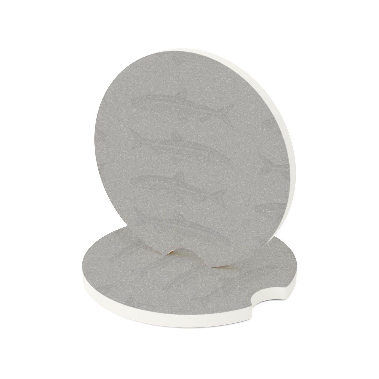 Soapstone Car Coaster - Trout Print